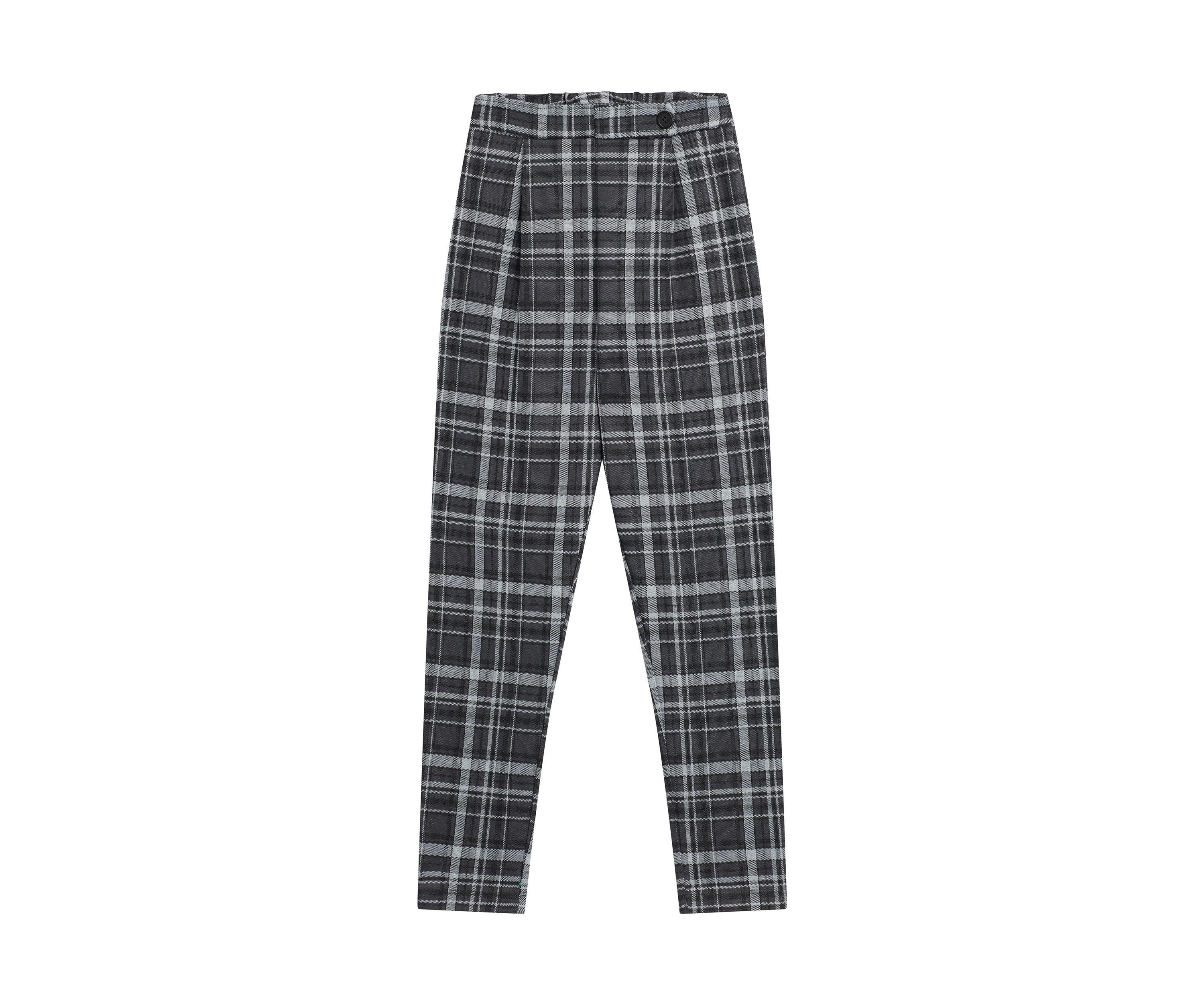 Girls 7-16 Plaid Printed Pants