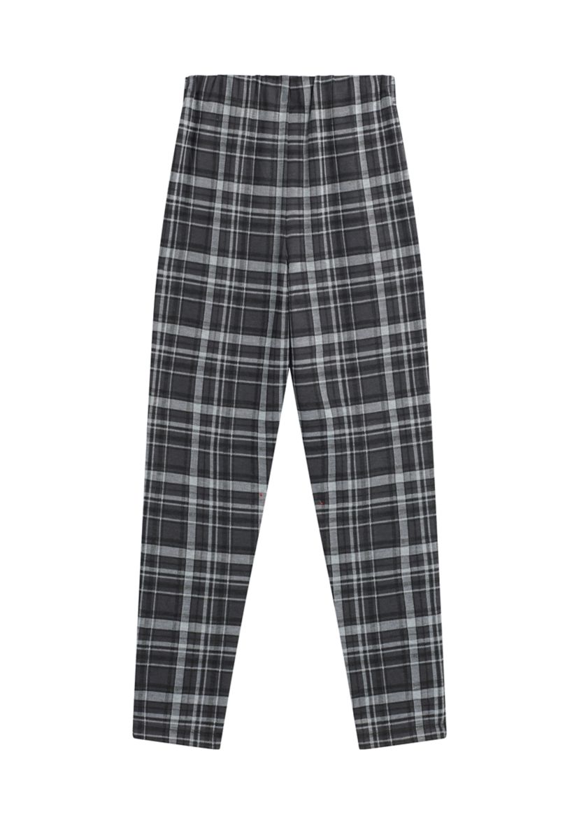 Girls 7-16 Plaid Printed Pants