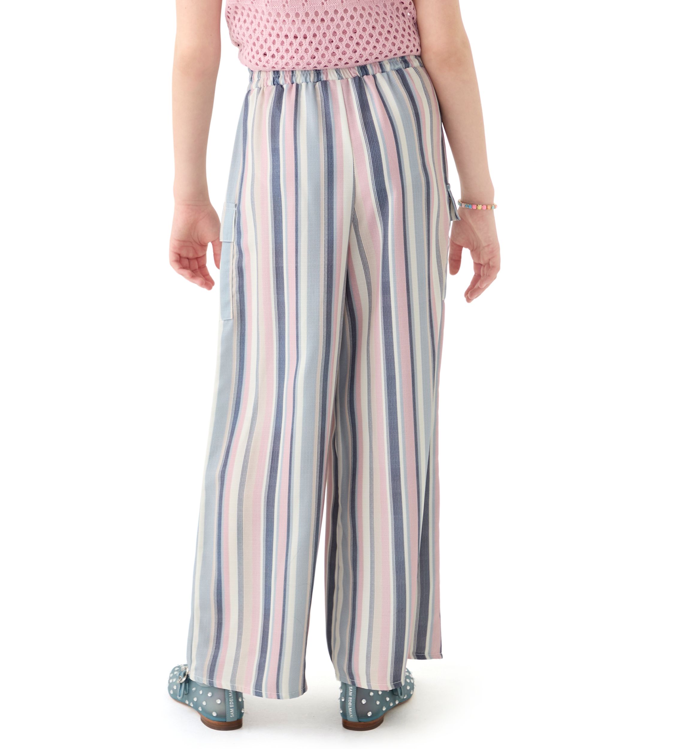 Girls 7-16 Stripe Cargo Pants