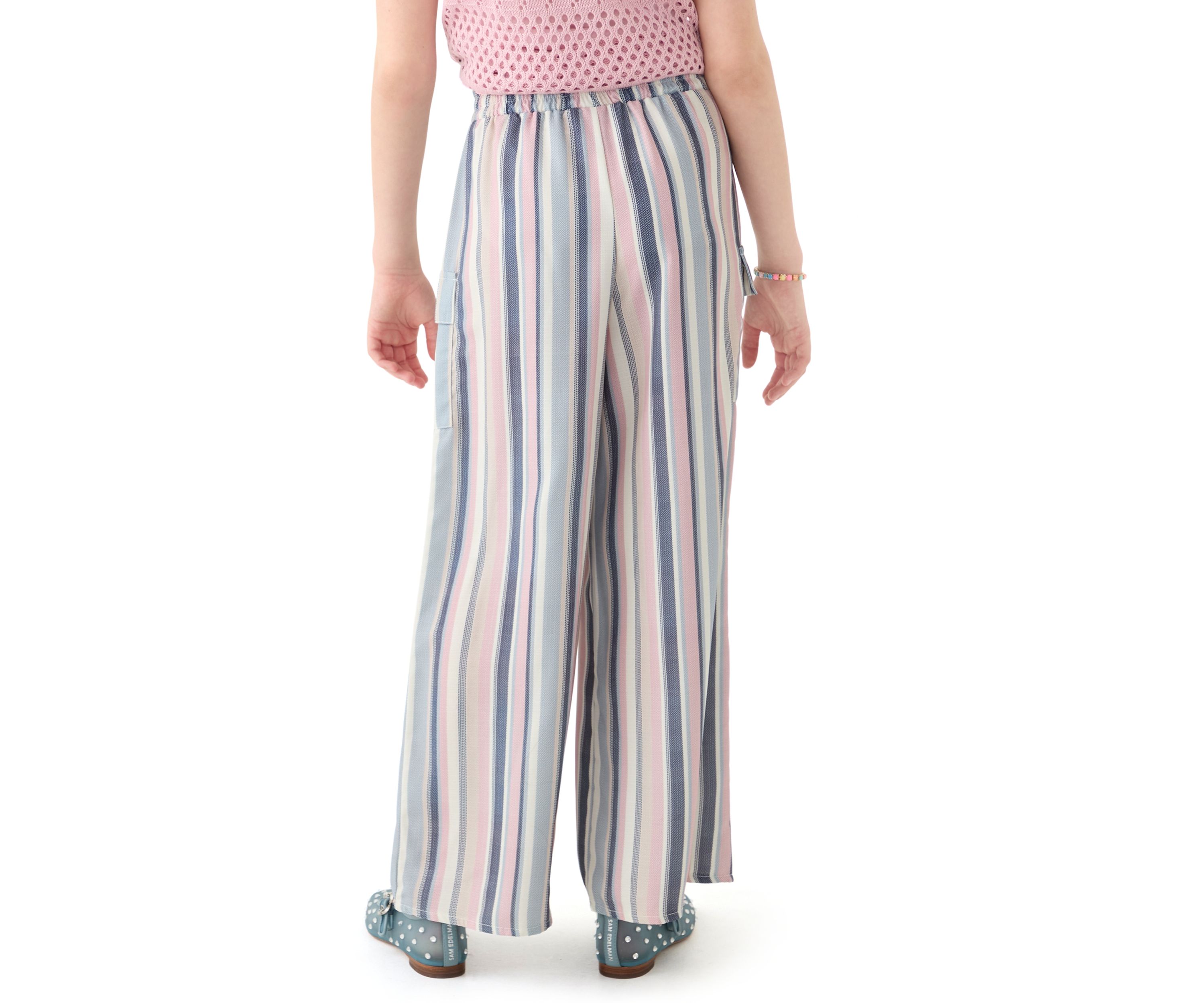 Girls 7-16 Stripe Cargo Pants