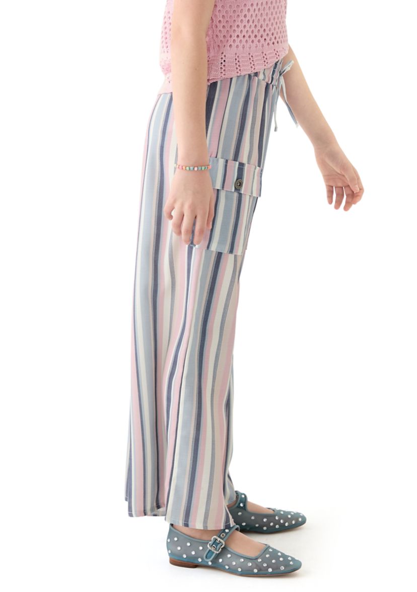 Girls 7-16 Stripe Cargo Pants