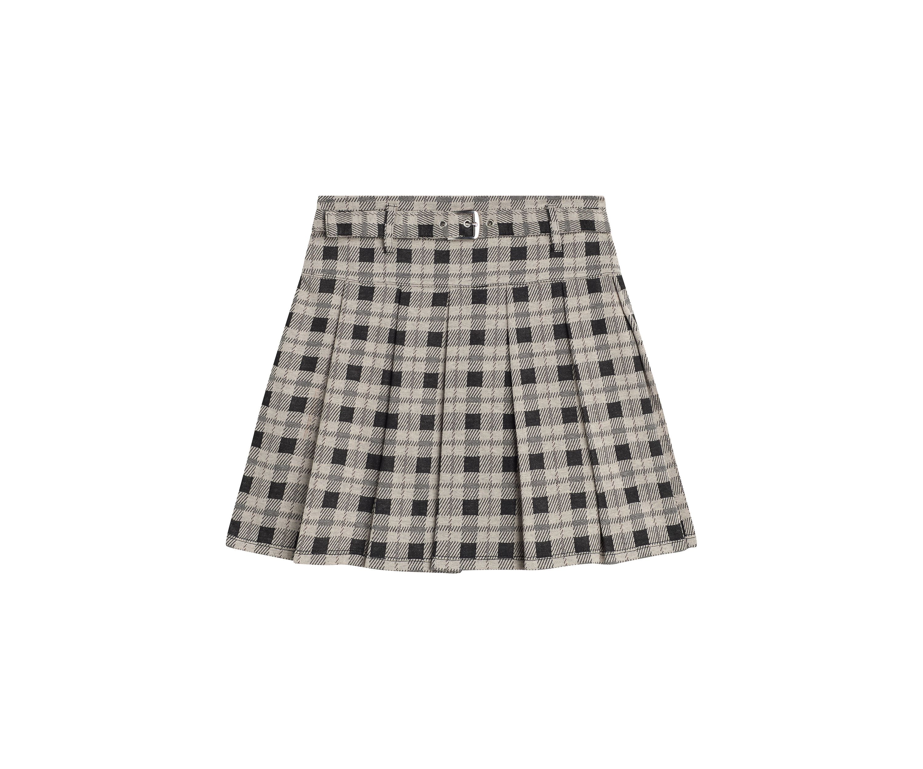 Girls 7-16 Plaid Printed Skirt