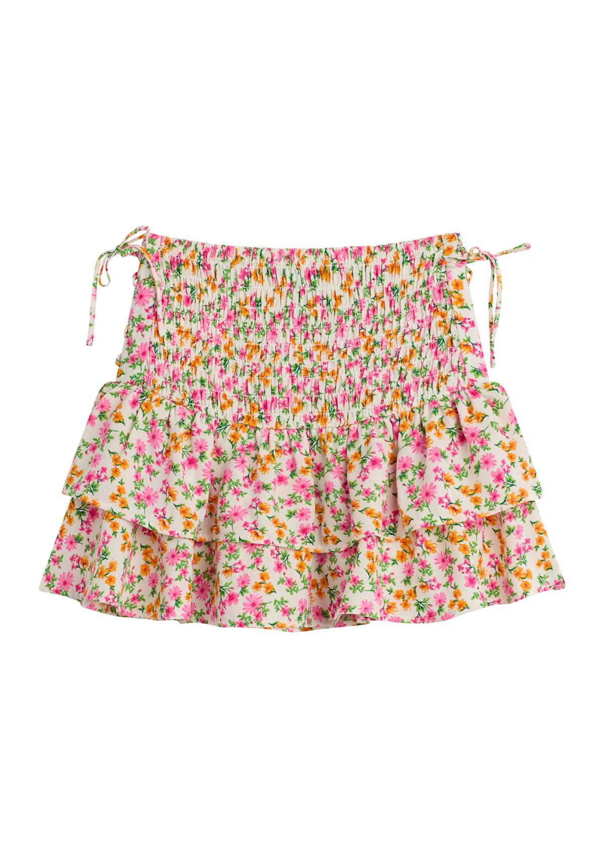 Girls 7-16 Printed Ruffle Skirt 