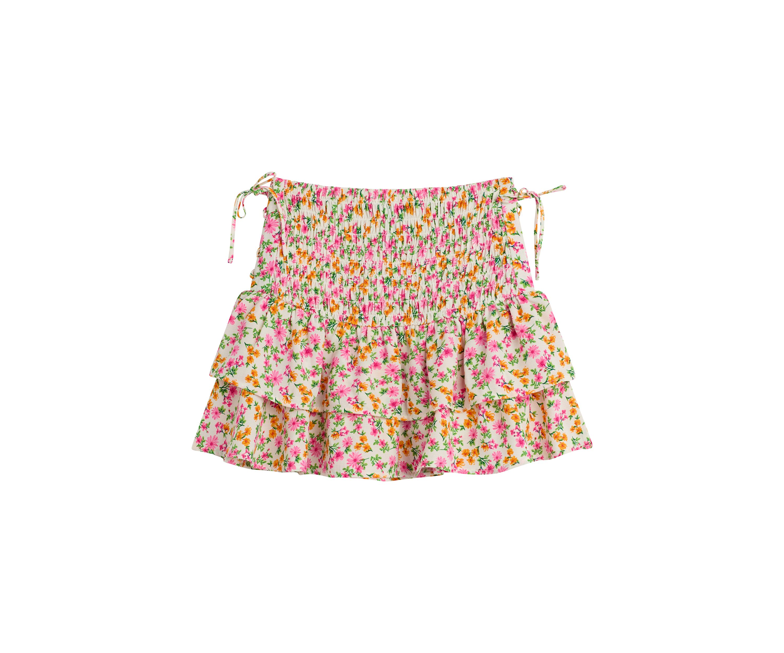 Girls 7-16 Printed Ruffle Skirt 