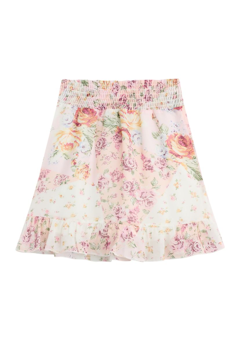 Girls 7-16 Floral Printed Skirt