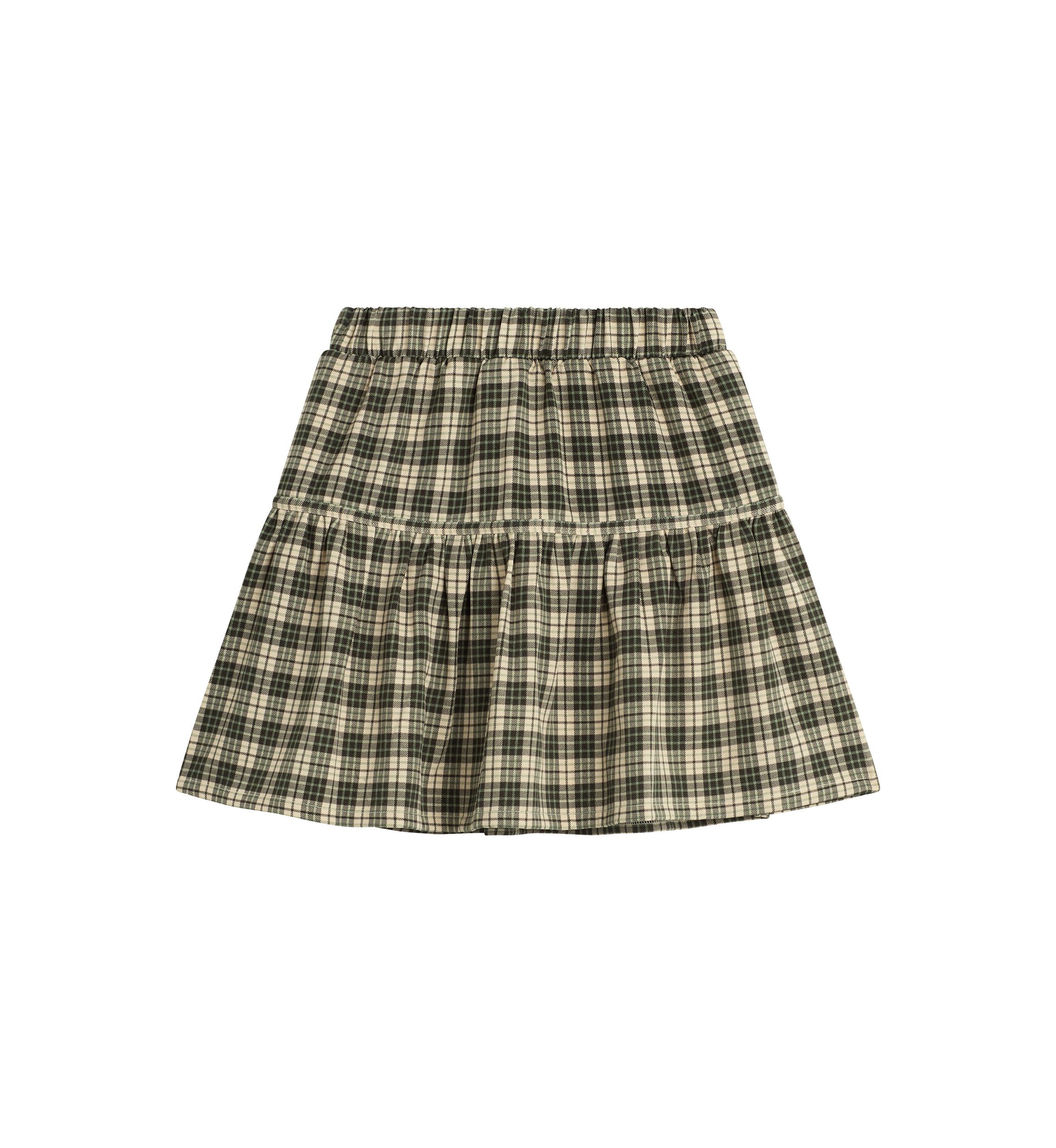 Girls 7-16 Double Knit Front Plaid Skirt