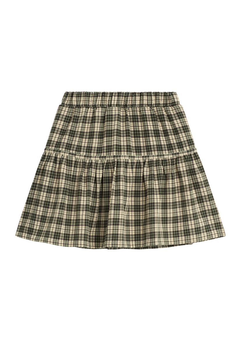 Girls 7-16 Double Knit Front Plaid Skirt