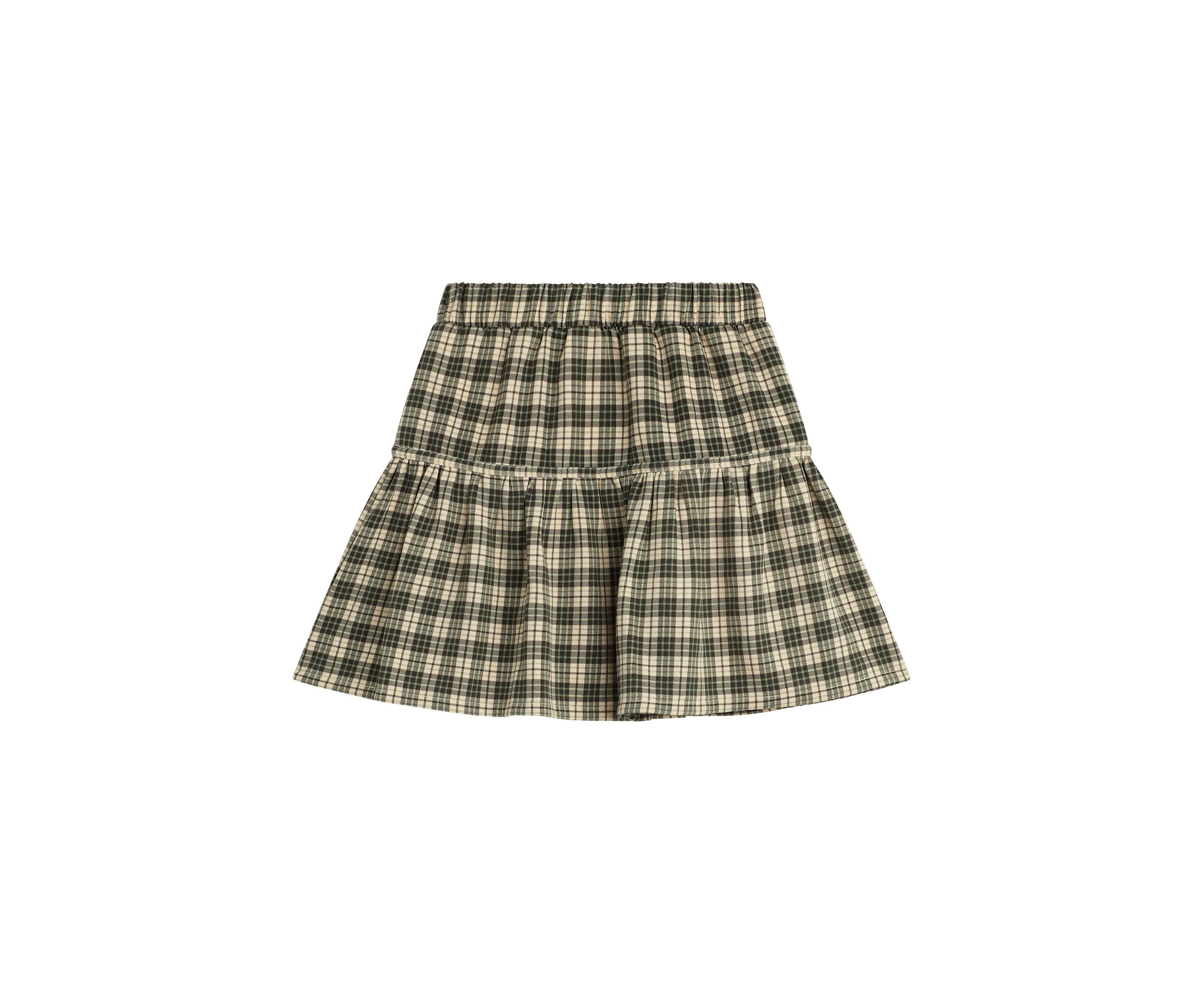 Girls 7-16 Double Knit Front Plaid Skirt
