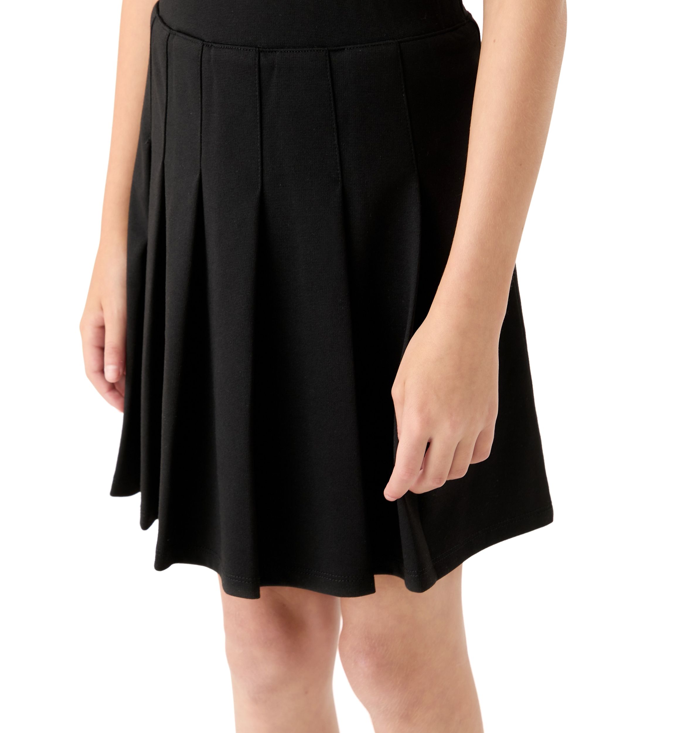Girls 7-16 Pleated Black Skirt 