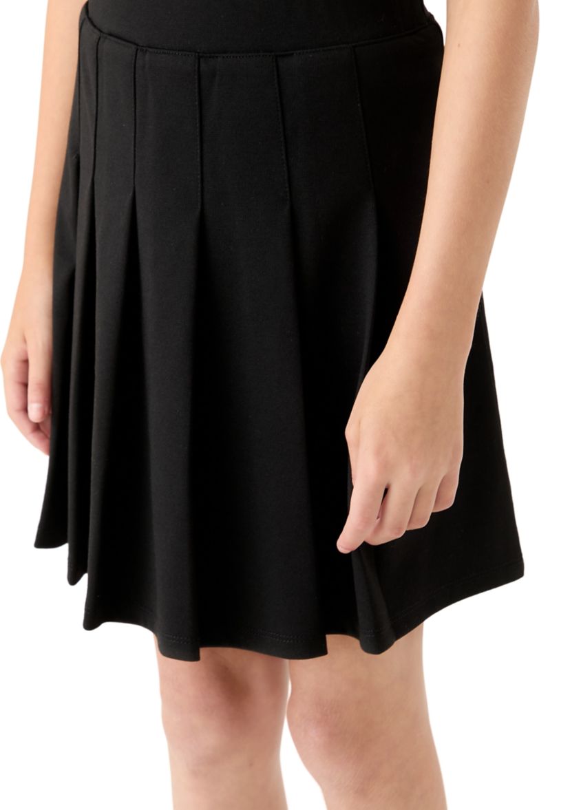 Girls 7-16 Pleated Black Skirt 