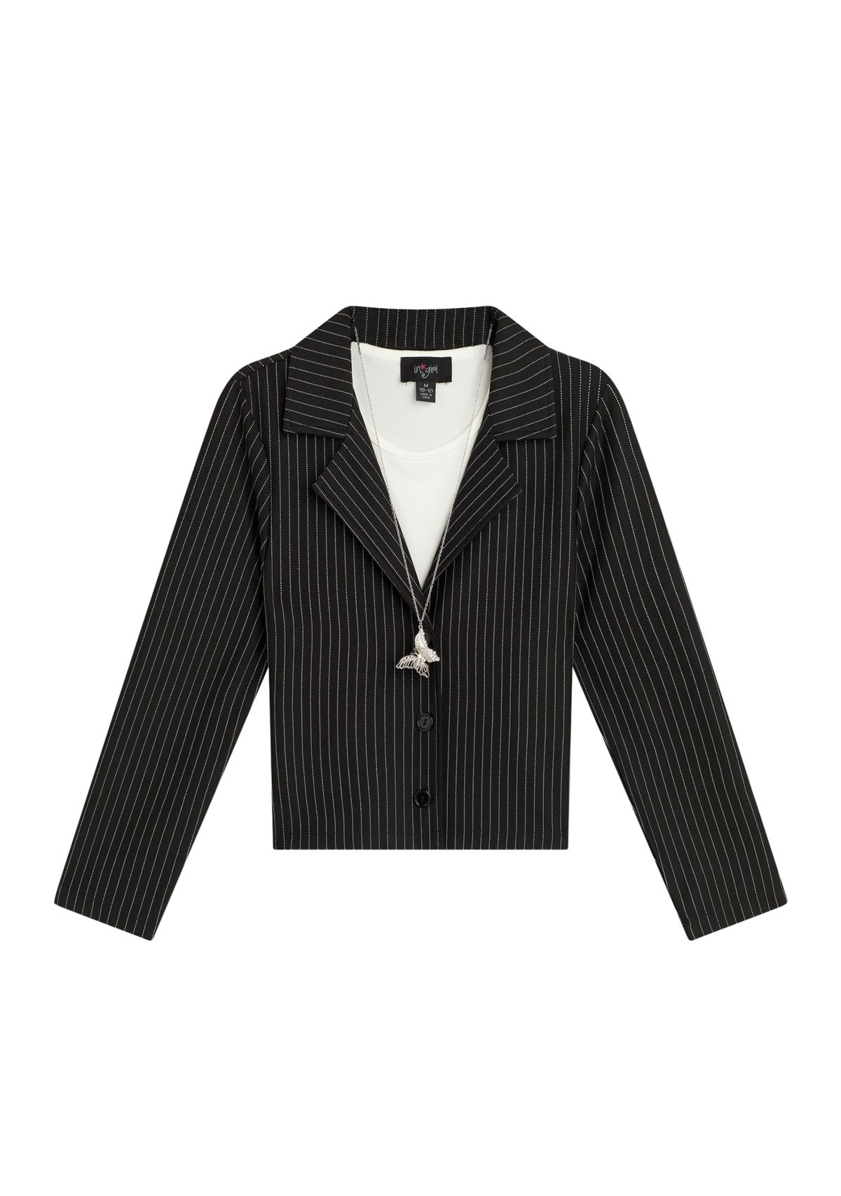 Girls 7-16 Menswear 2Fer Jacket