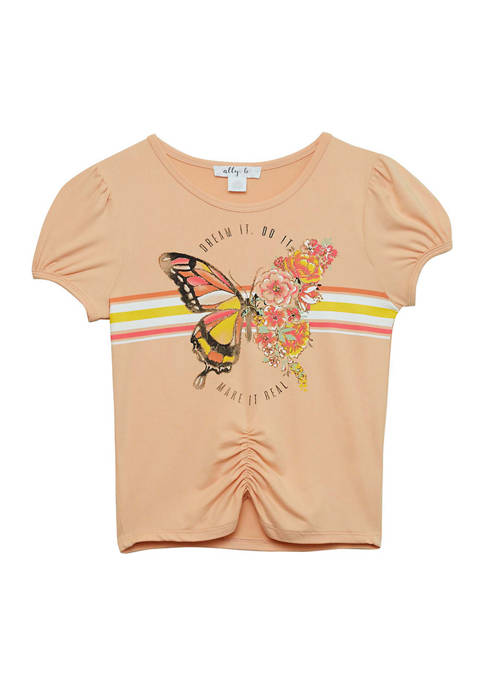 Amy Byer Girls 7-16 Butterfly Graphic T-Shirt