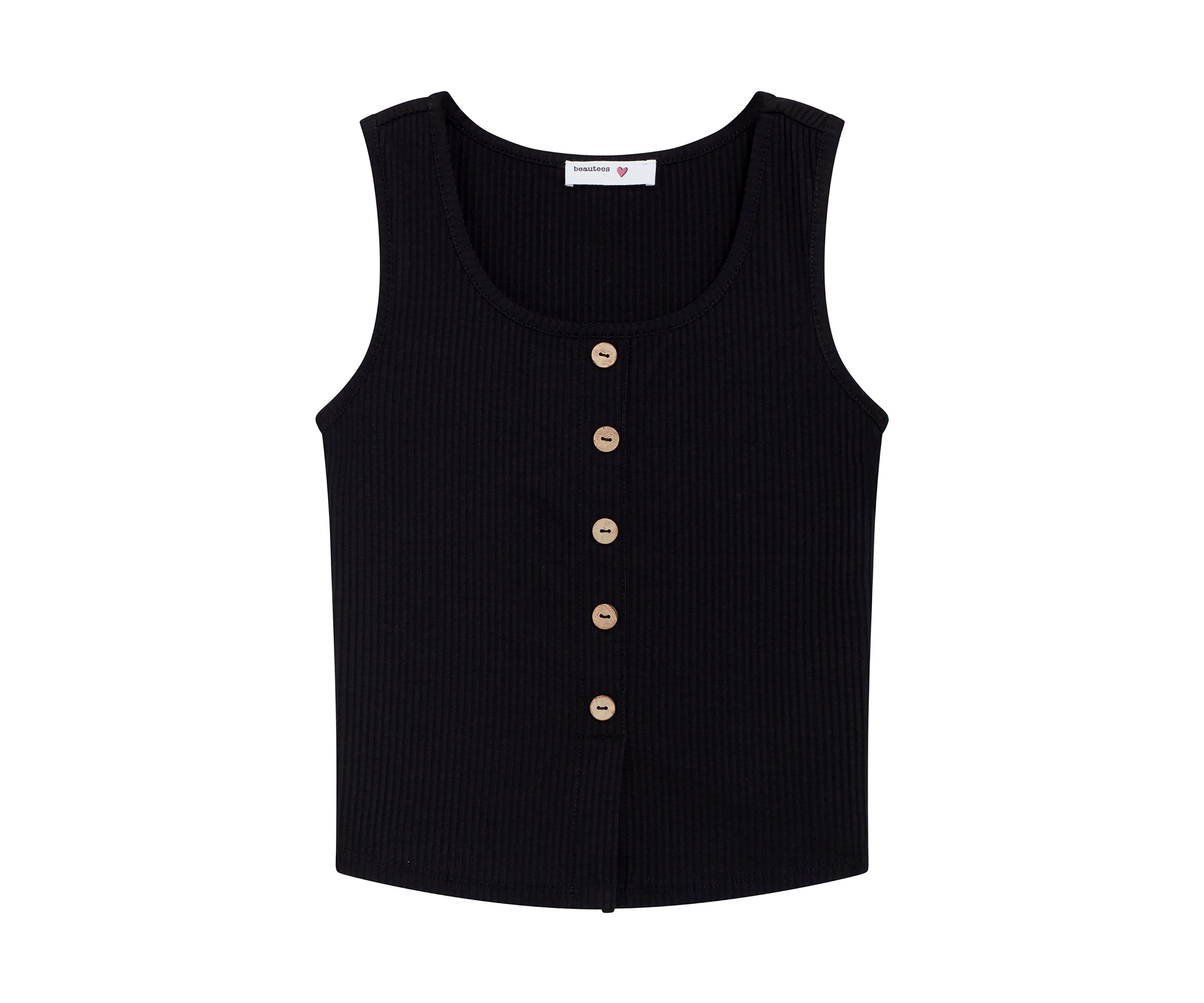 Girls 7-16 Button Front Tank 
