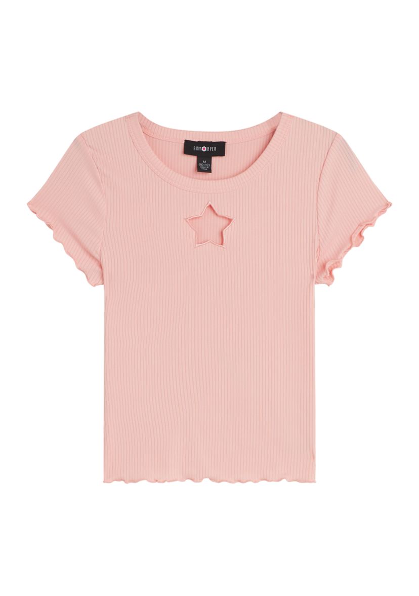 Girls 7-16 Cut Out Top