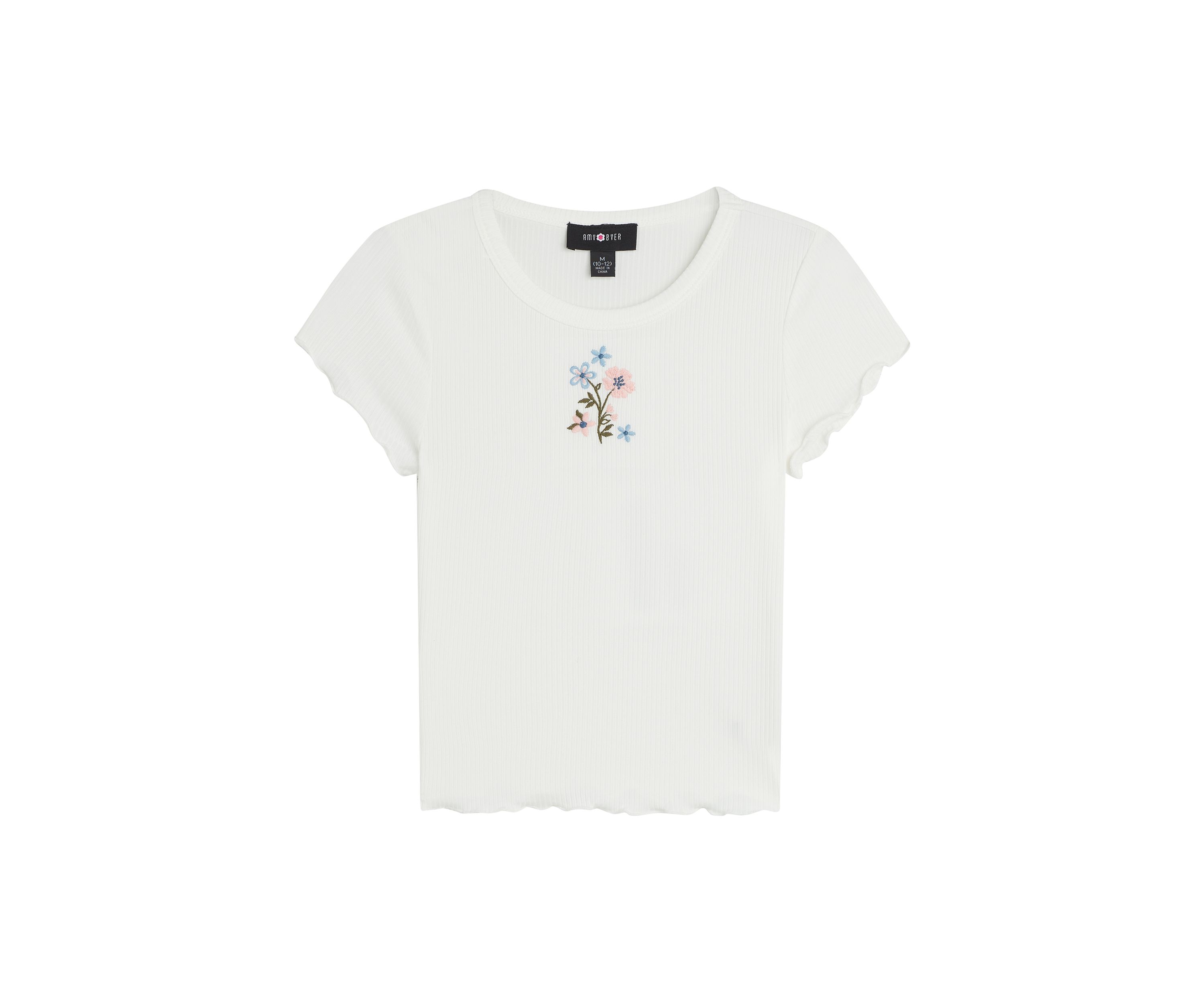 Boys 8-20 Embroidered Flowers Baby T-Shirt
