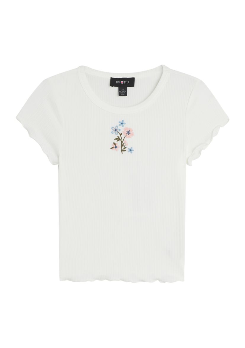 Boys 8-20 Embroidered Flowers Baby T-Shirt