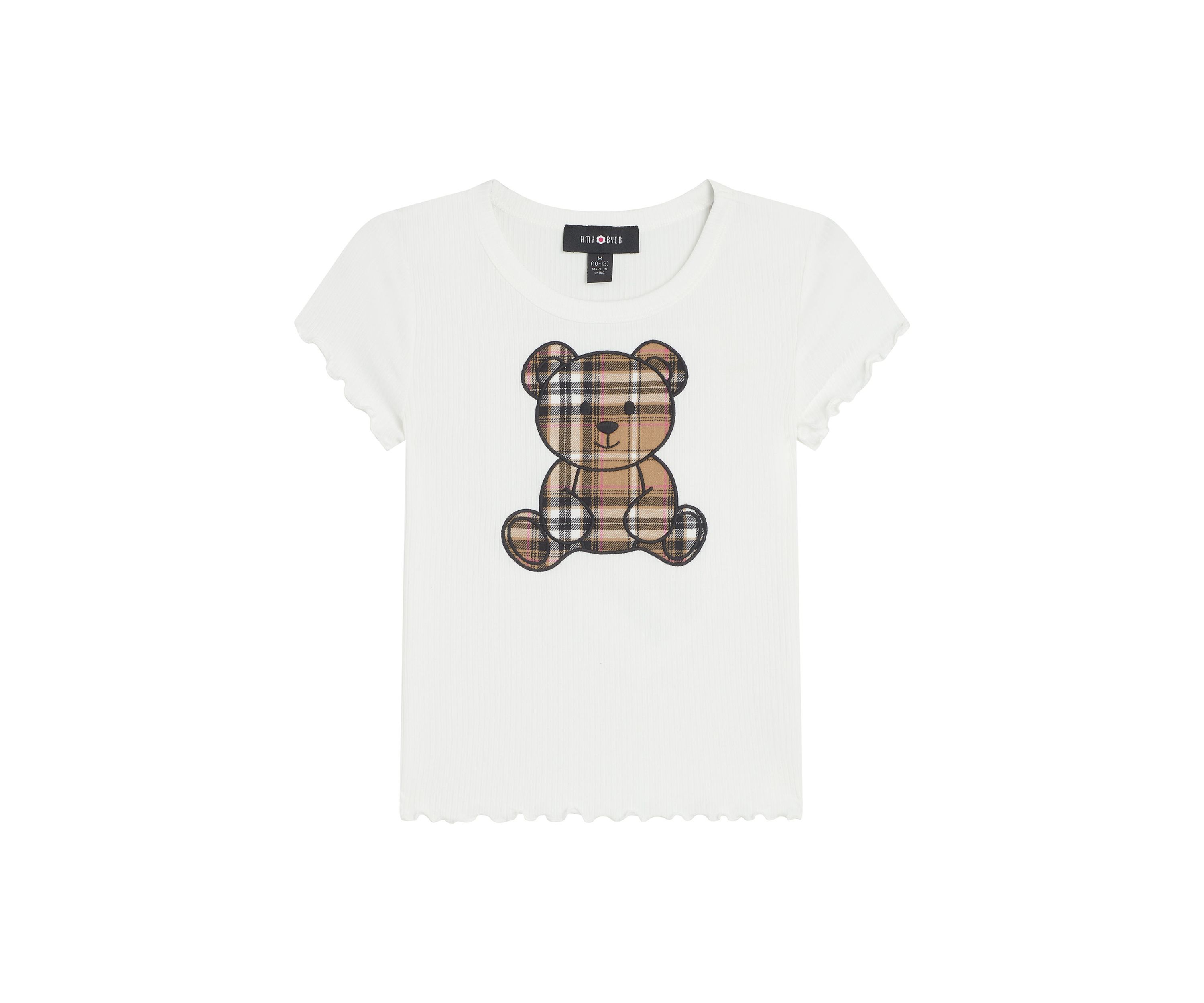 Girls 7-16 Teddy Bear Appliqué T-Shirt
