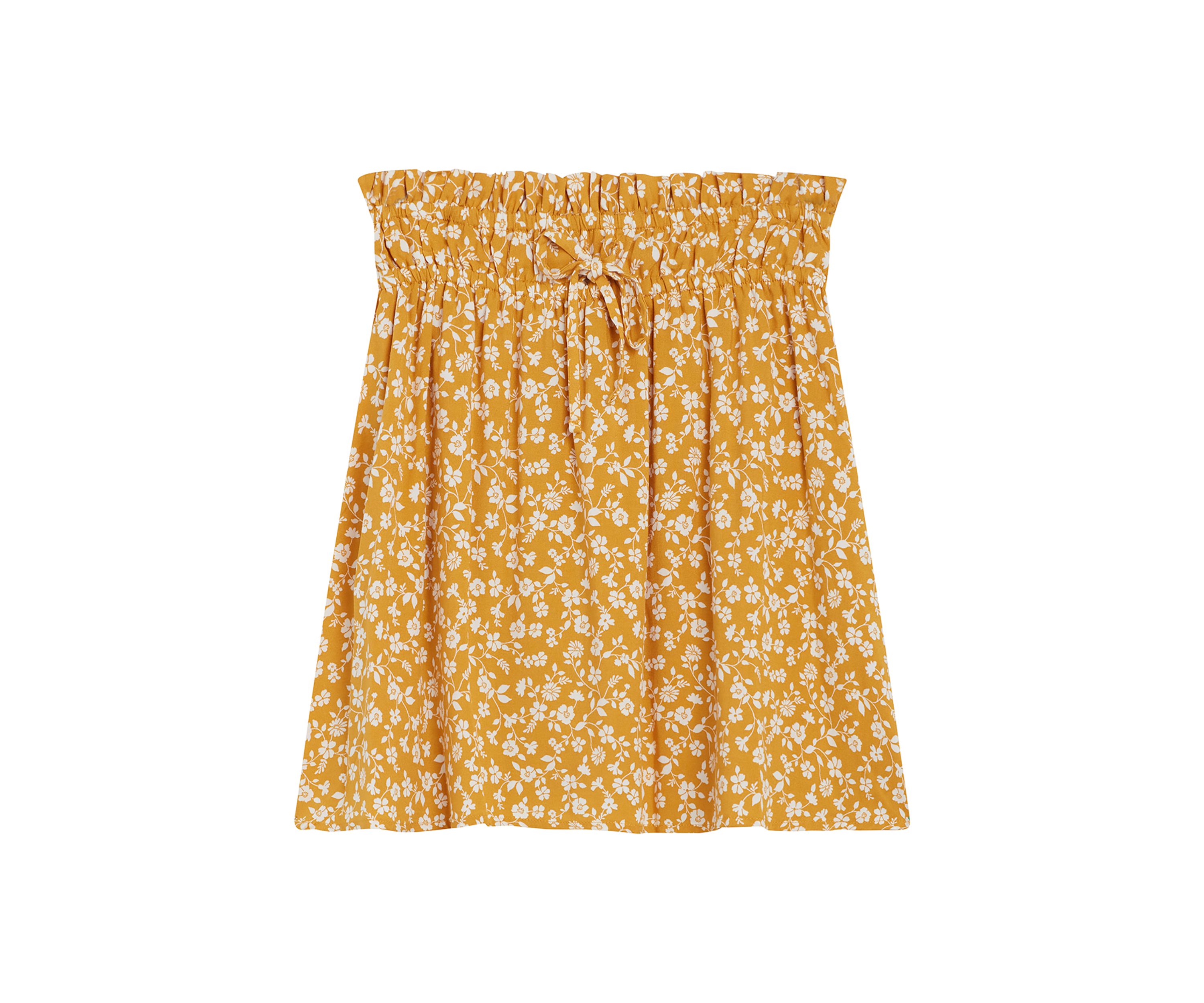 Girls 7-16 Floral Printed Woven Skirt