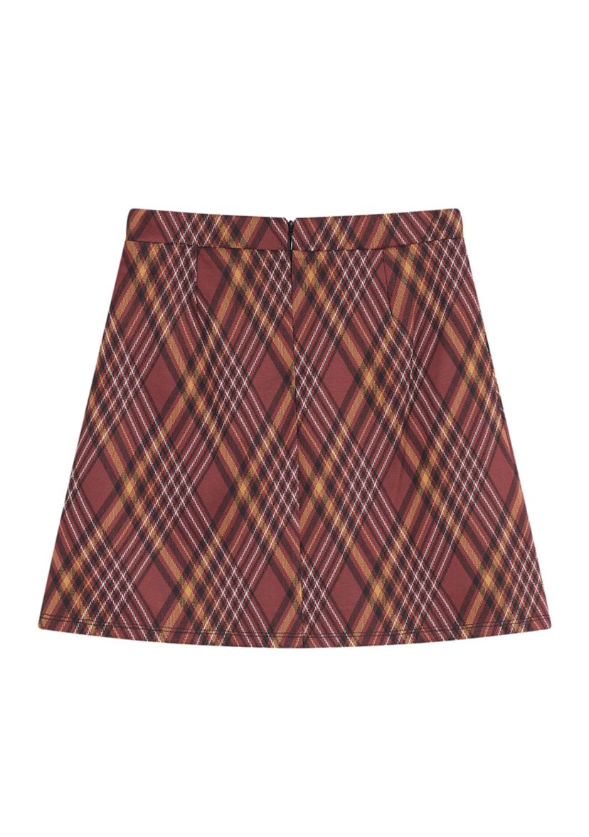 Girls 7-16 Plaid Skirt