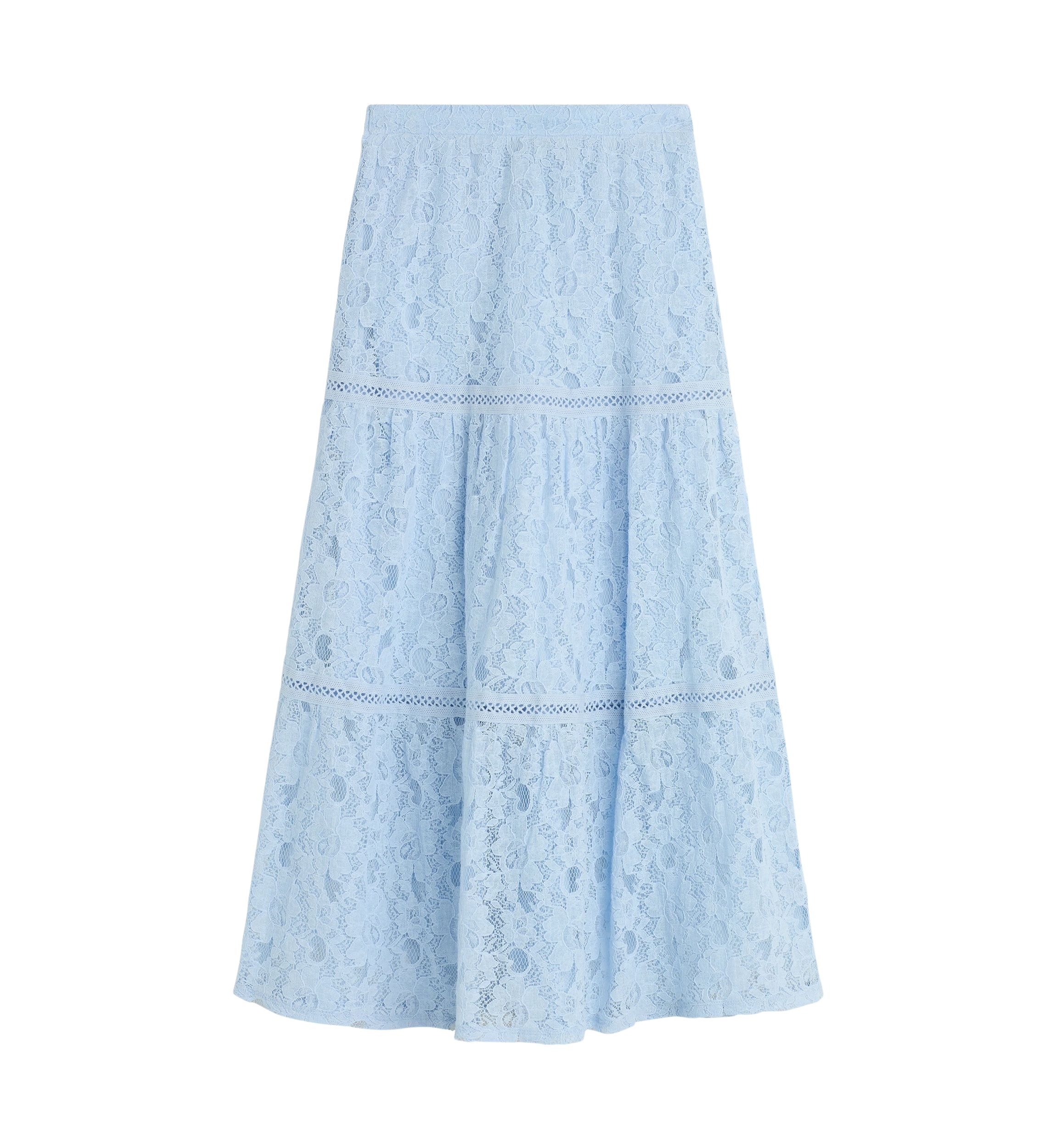 Girls 7-16 Solid Lace Maxi Skirt