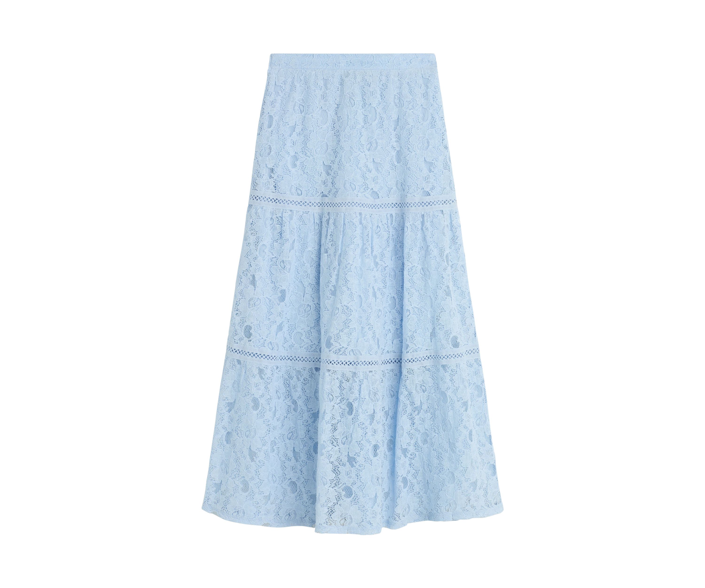 Girls 7-16 Solid Lace Maxi Skirt