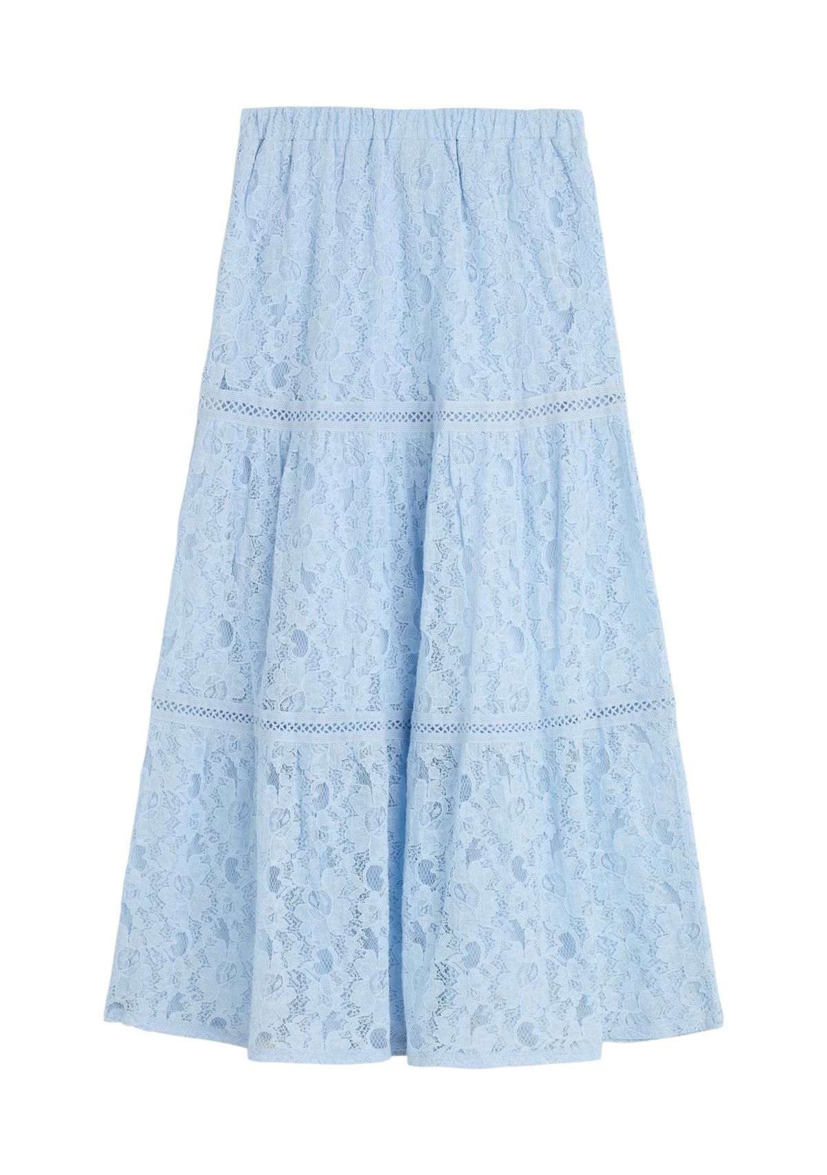 Girls 7-16 Solid Lace Maxi Skirt