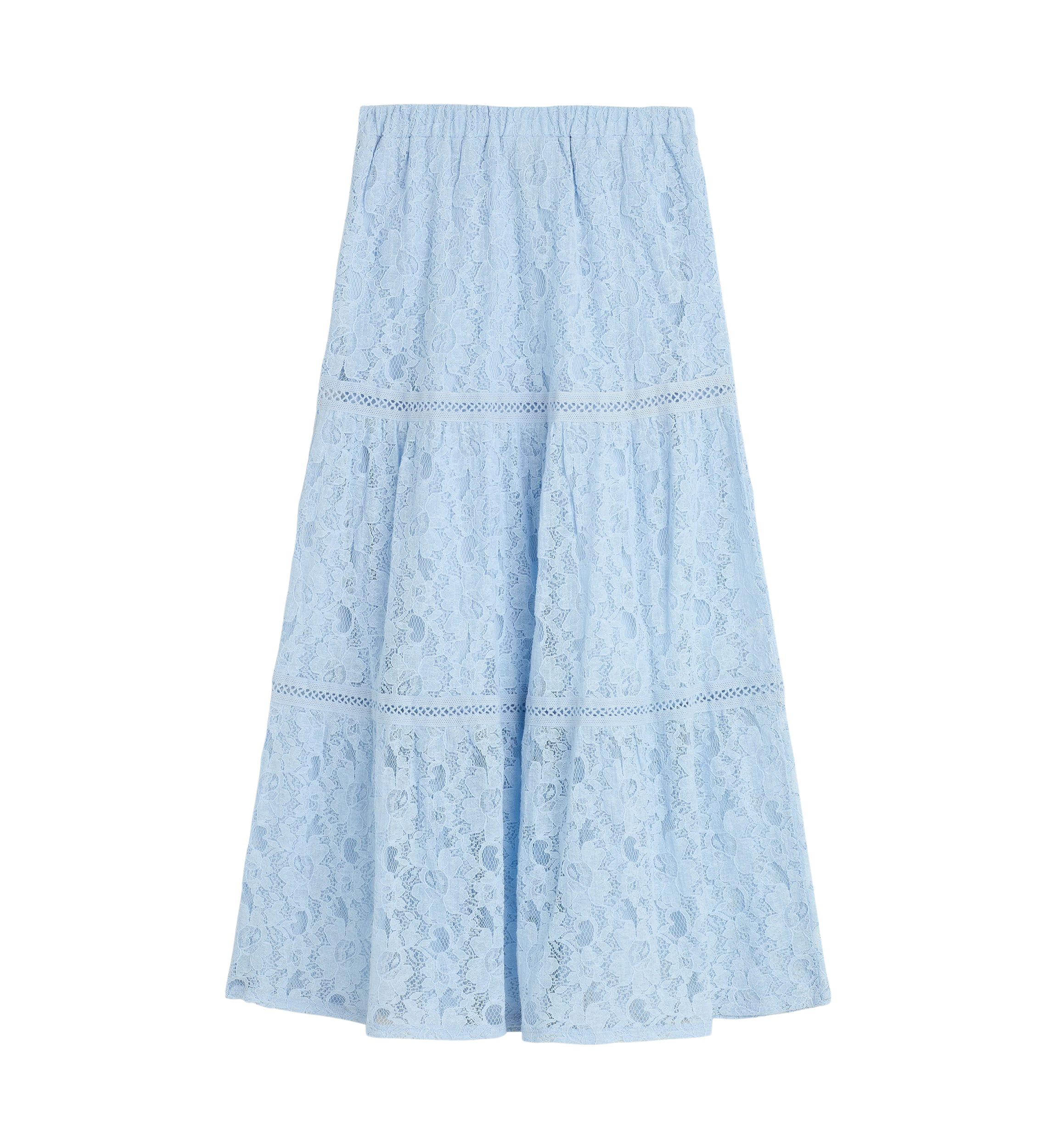 Girls 7-16 Solid Lace Maxi Skirt