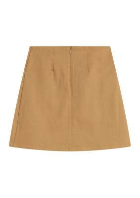 Girls 7-16 Pleated Skirt with Cargo Pocket