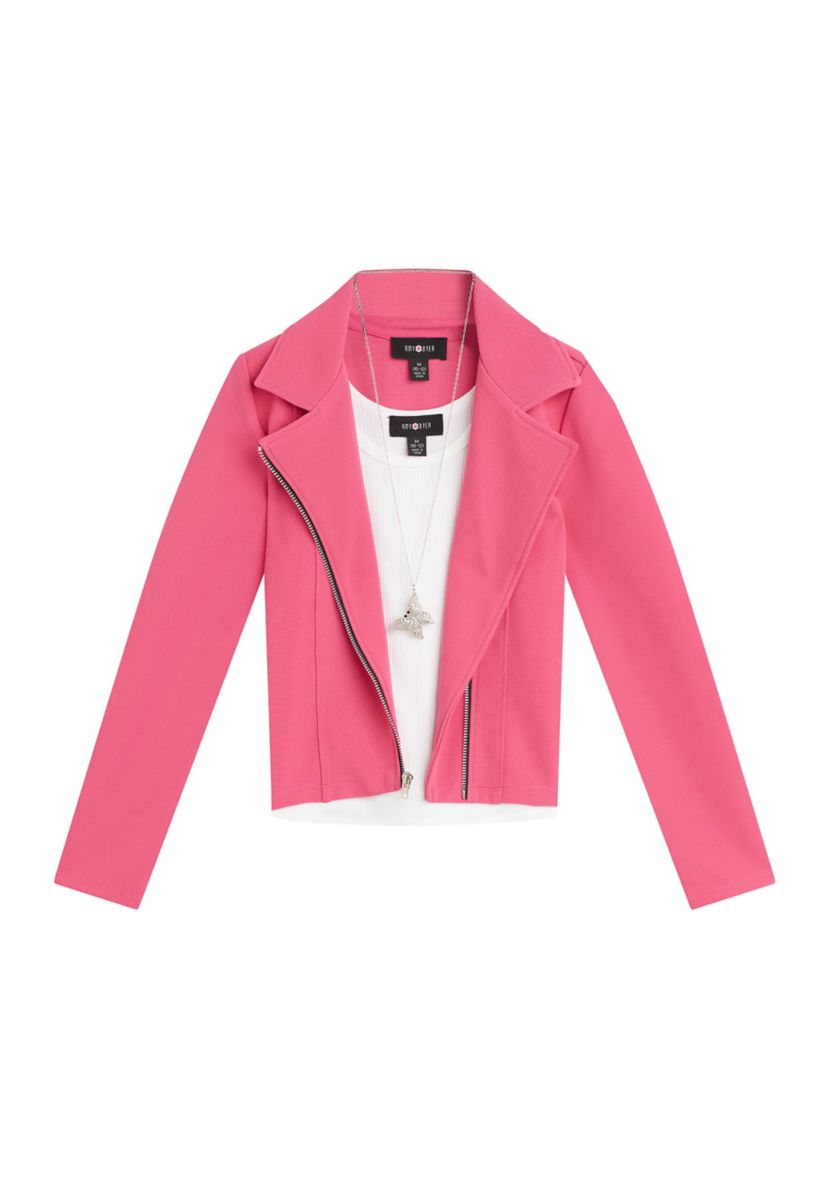 Girls 7-16 Moto 2Fer Jacket