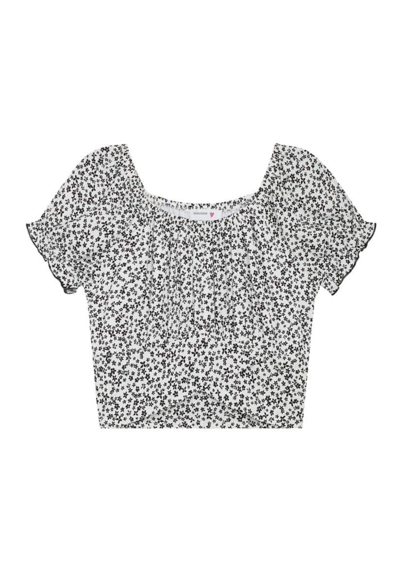 Girls 7-16 Ditsy Floral Top 