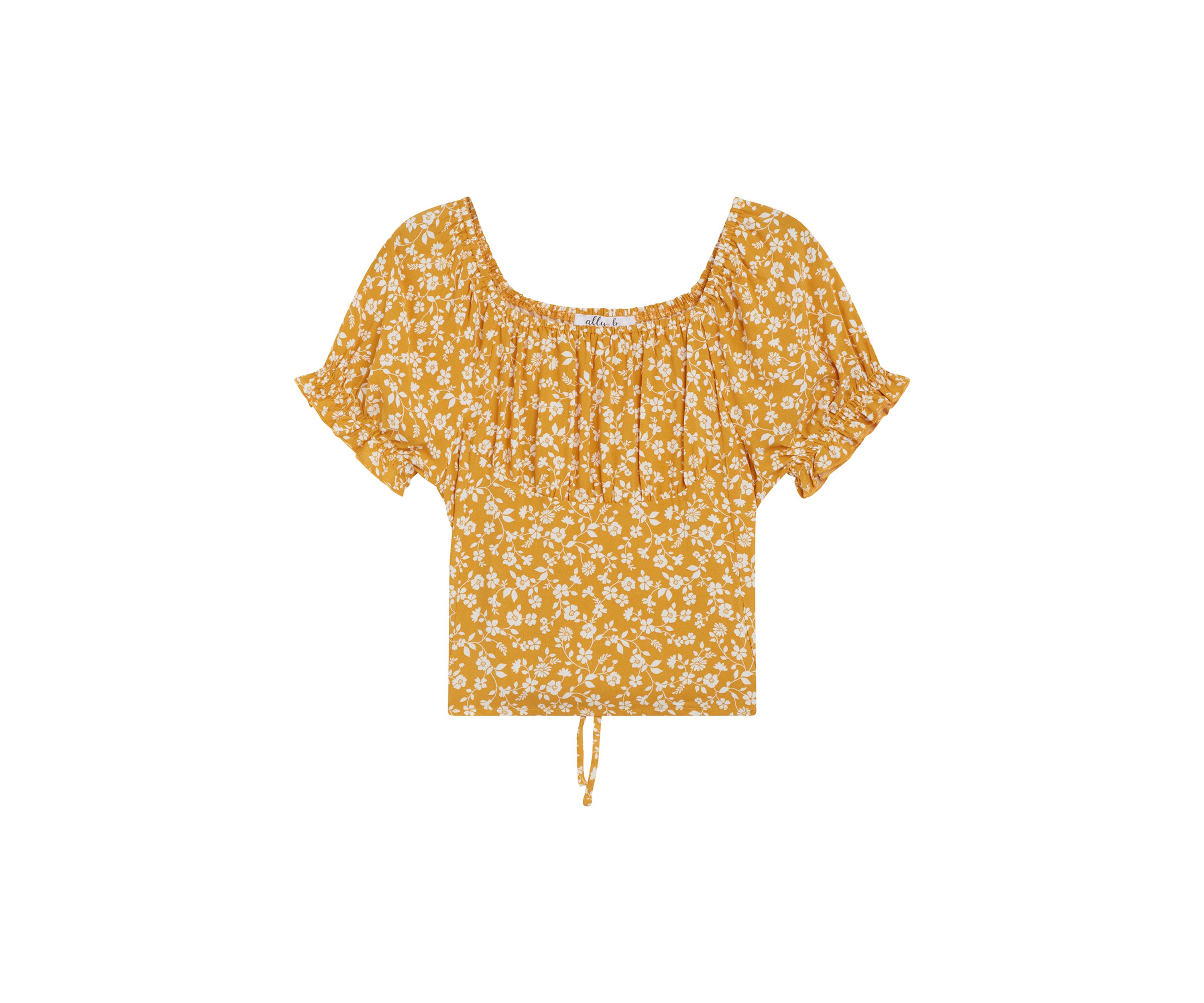 Girls 7-16 Floral Printed Woven Top