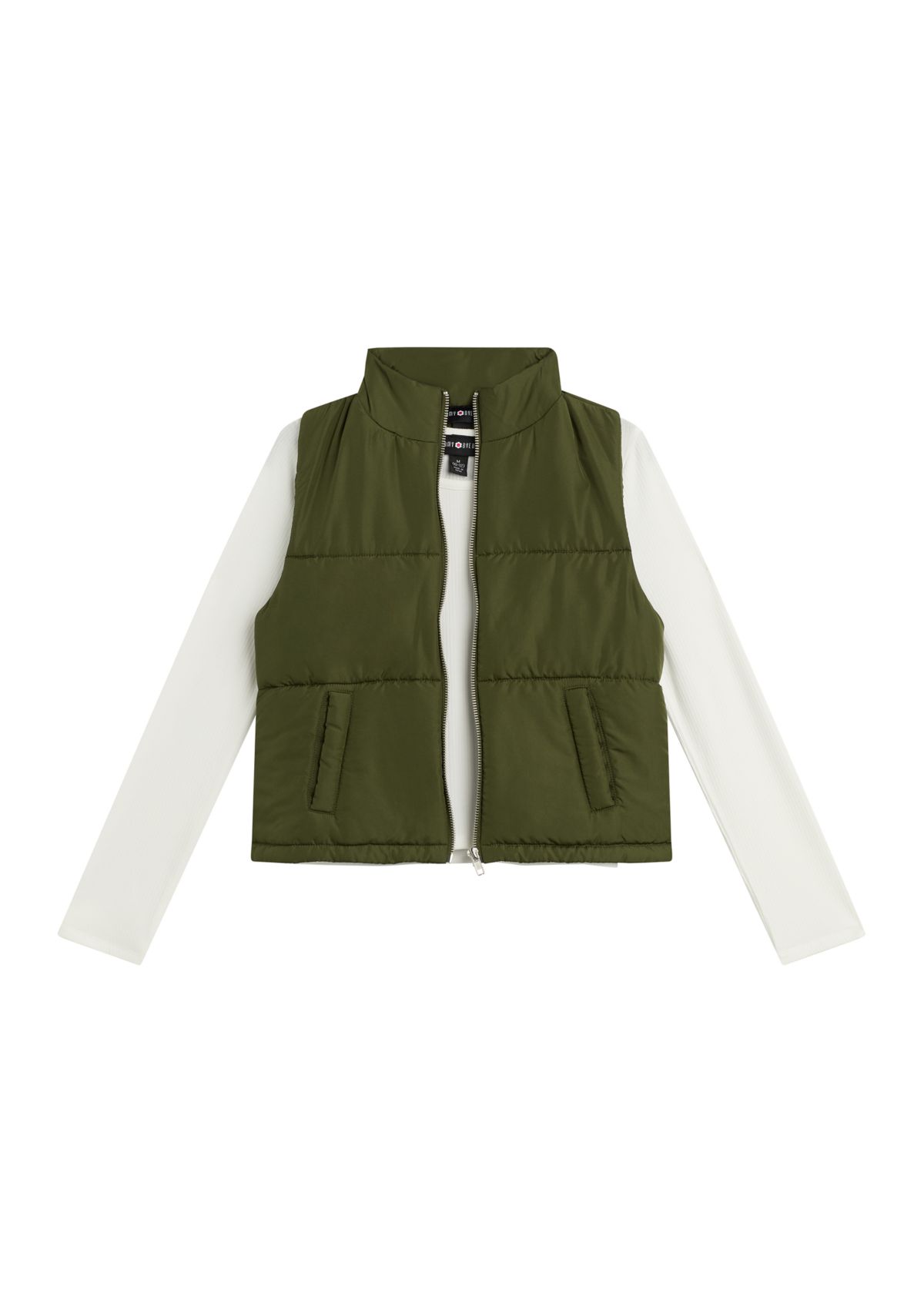 Girls 7-16 Puffer Vest Set 