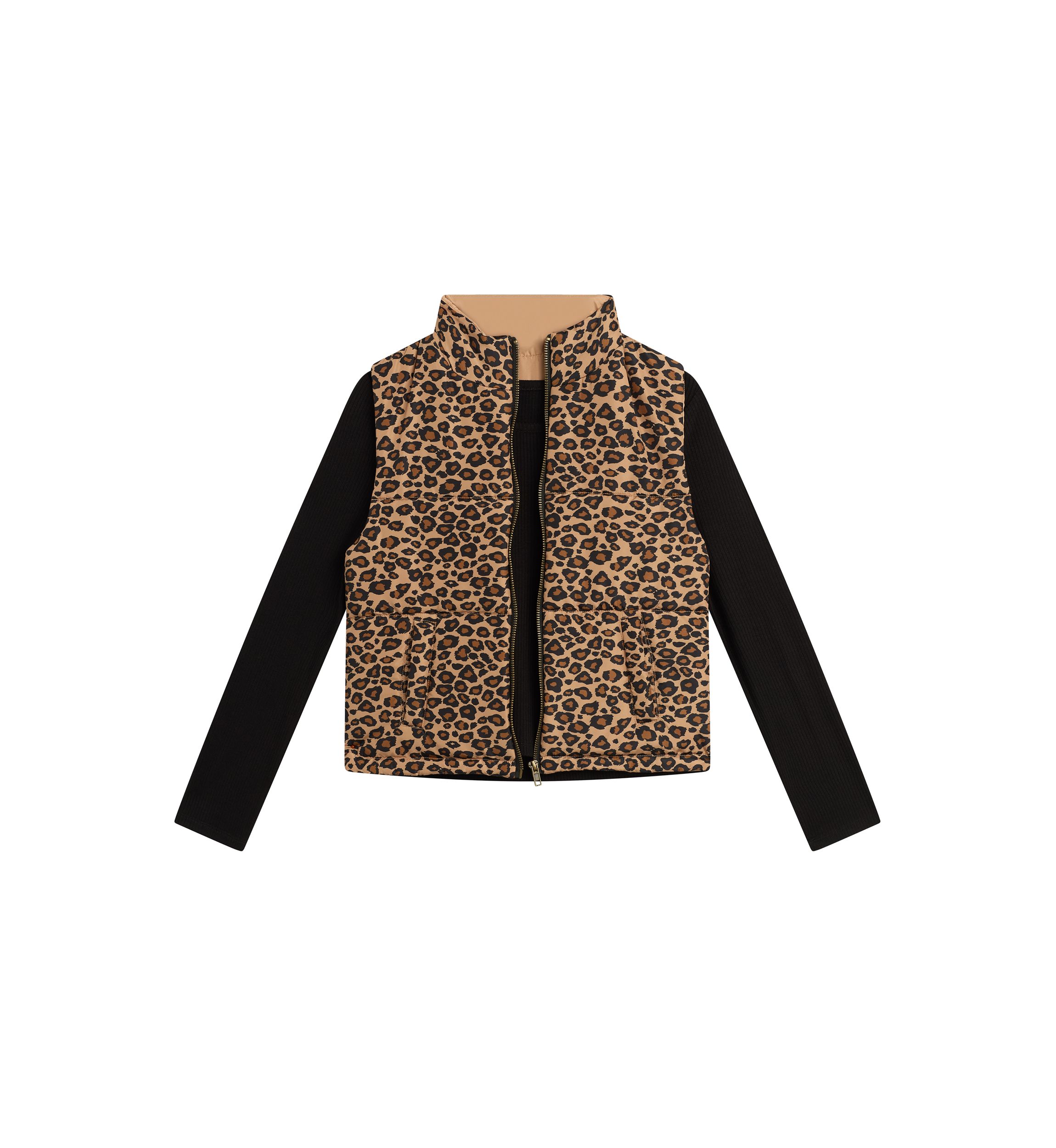 Girls 7-16 Puffer Vest Set 
