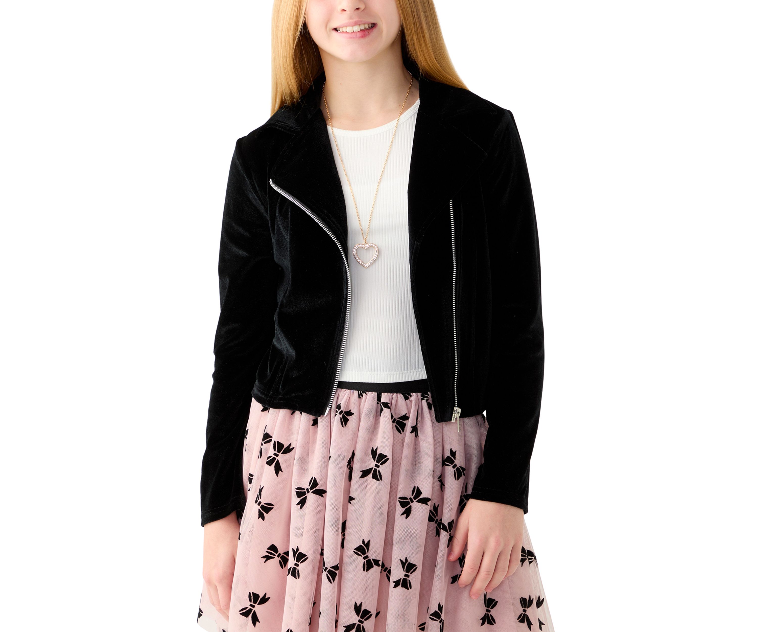 Girls 7-16 Moto Jacket