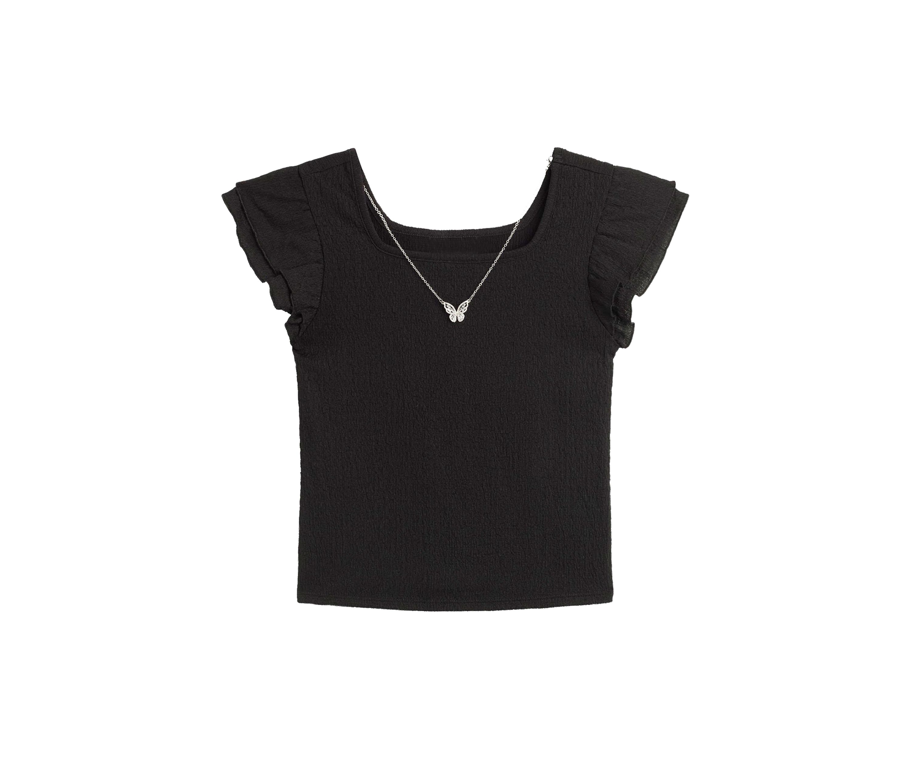 Girls 7-16 Pucker Knit Top 