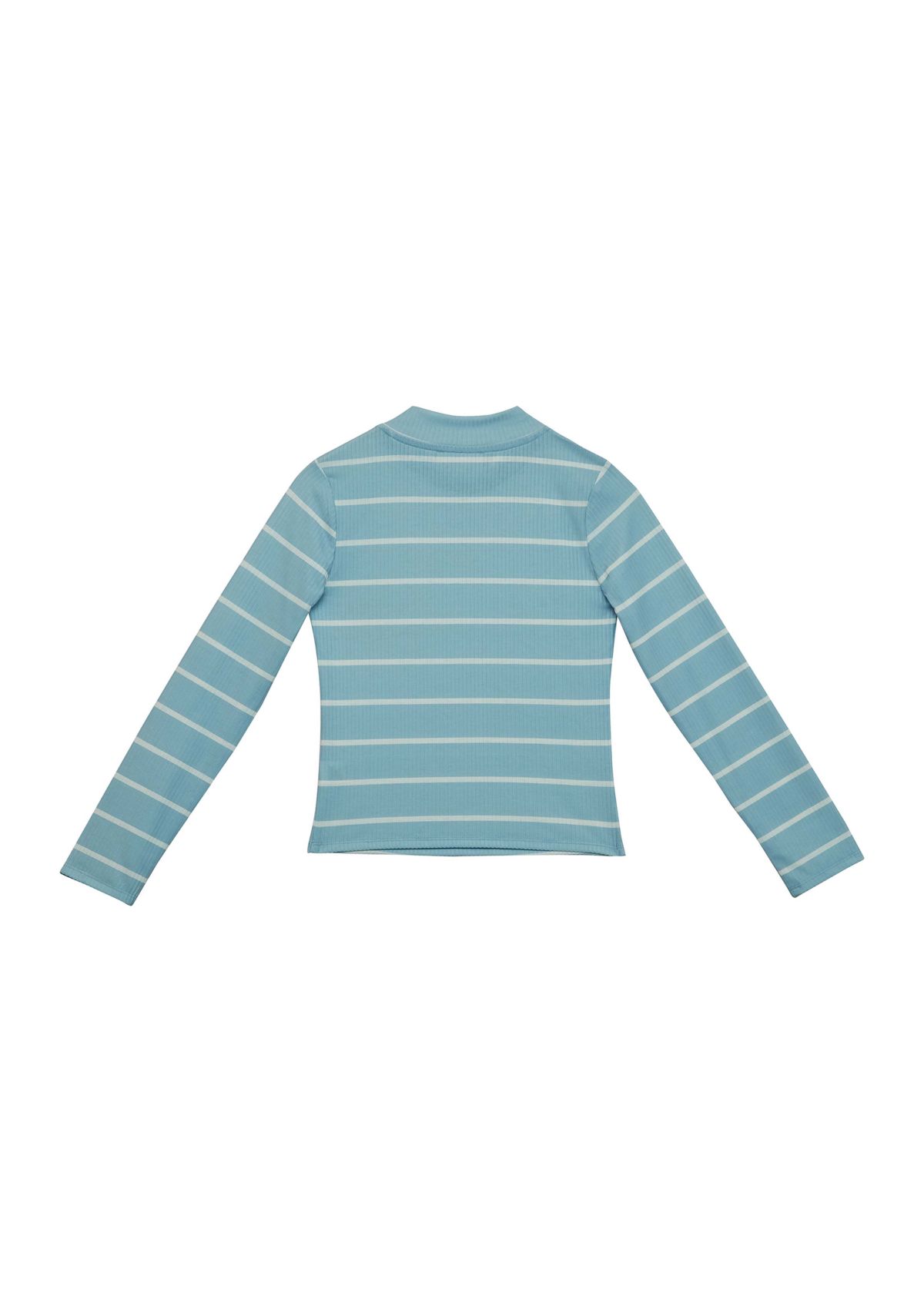 Girls 7-16 Long Sleeve Textured Mock Tiny T-Shirt