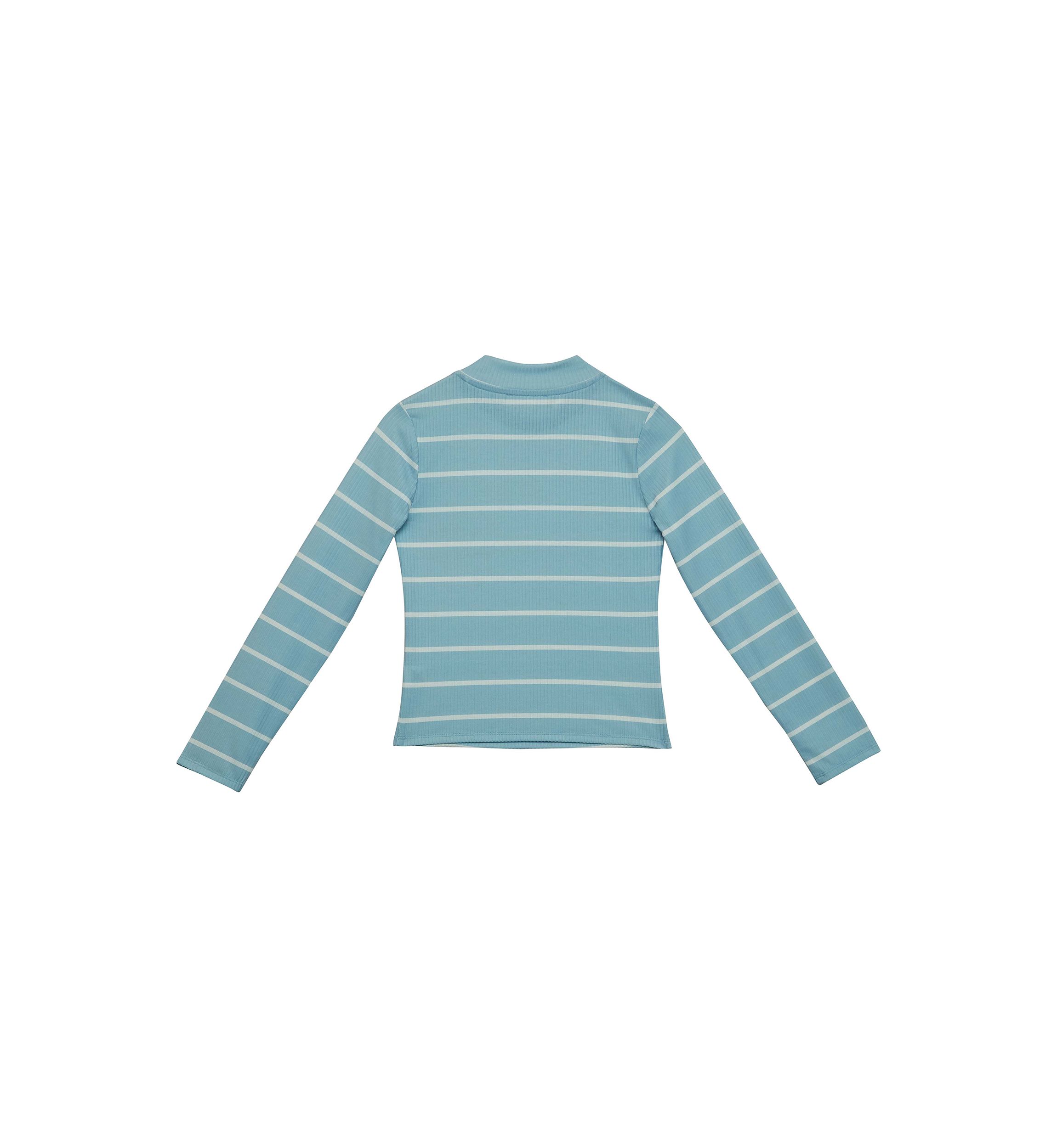 Girls 7-16 Long Sleeve Textured Mock Tiny T-Shirt