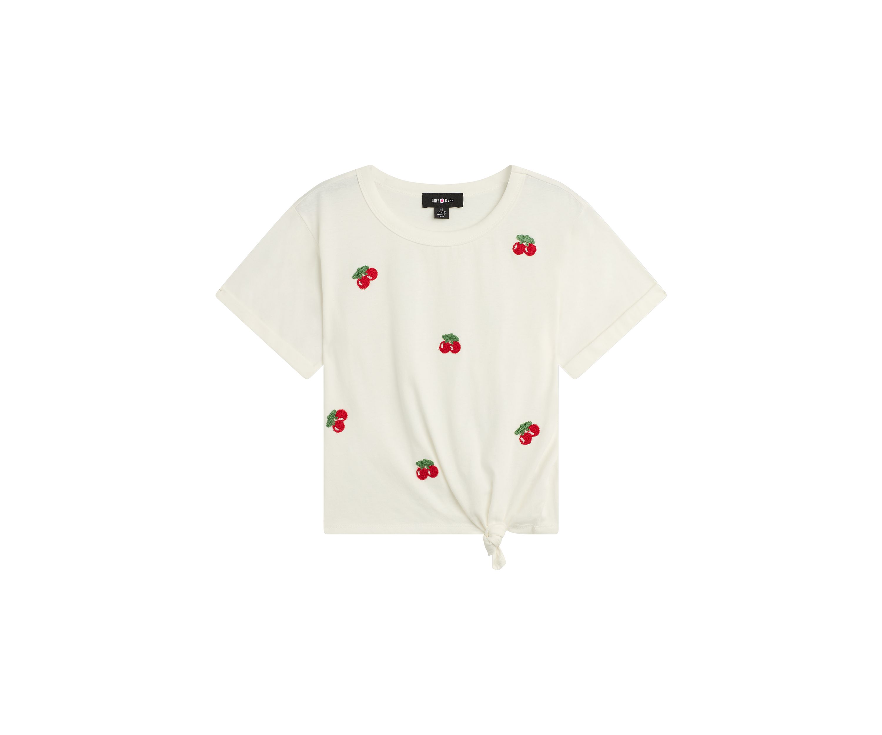 Girls 7-16 Crochet Cherry T-Shirt 