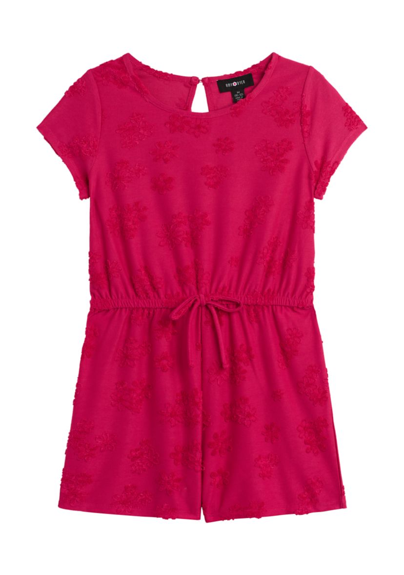 Girls 7-16 Sculpted Terry Romper 