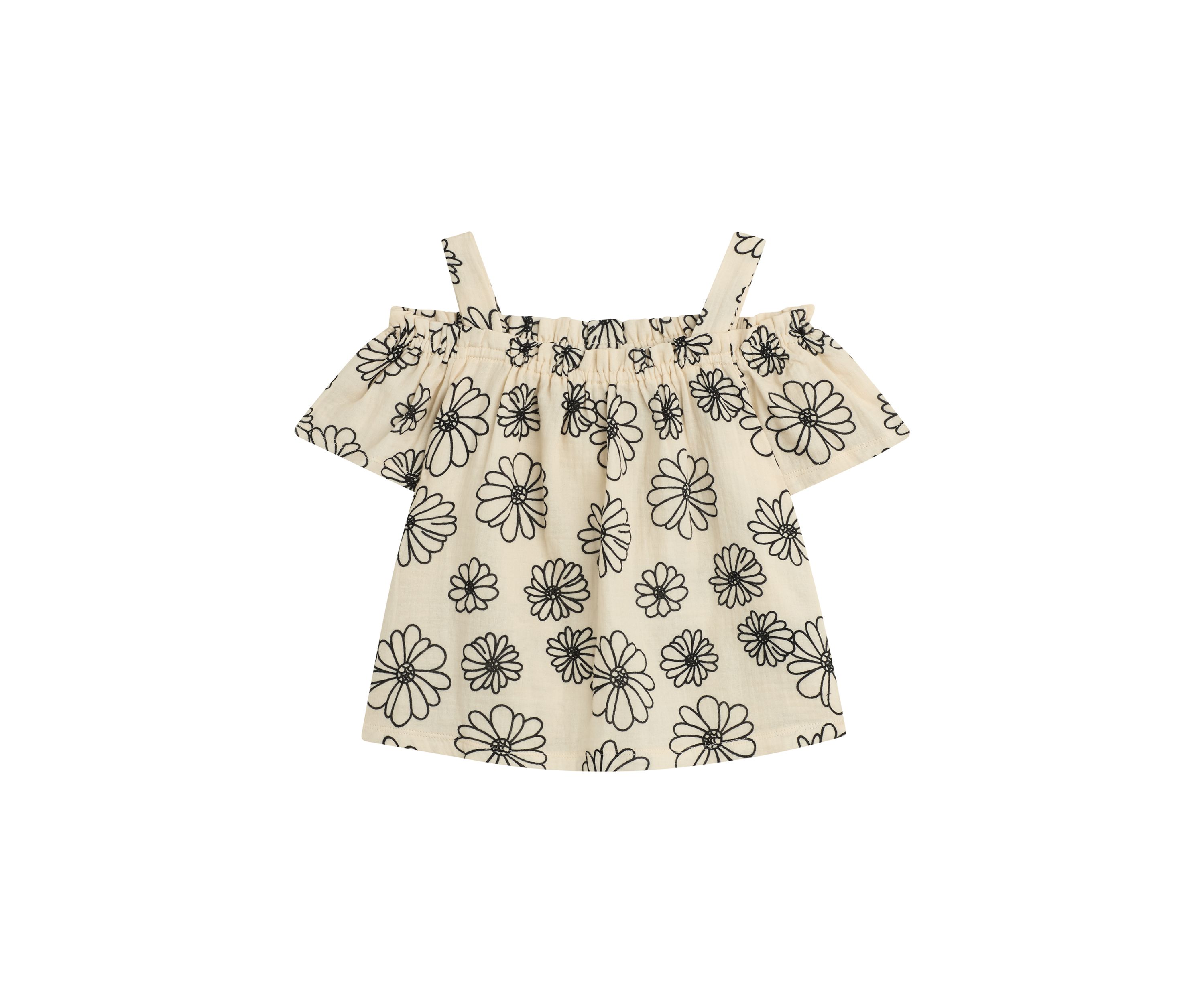 Girls 7-16 Printed Off the Shoulder Top 