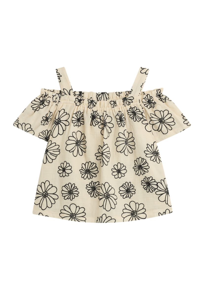 Girls 7-16 Printed Off the Shoulder Top 