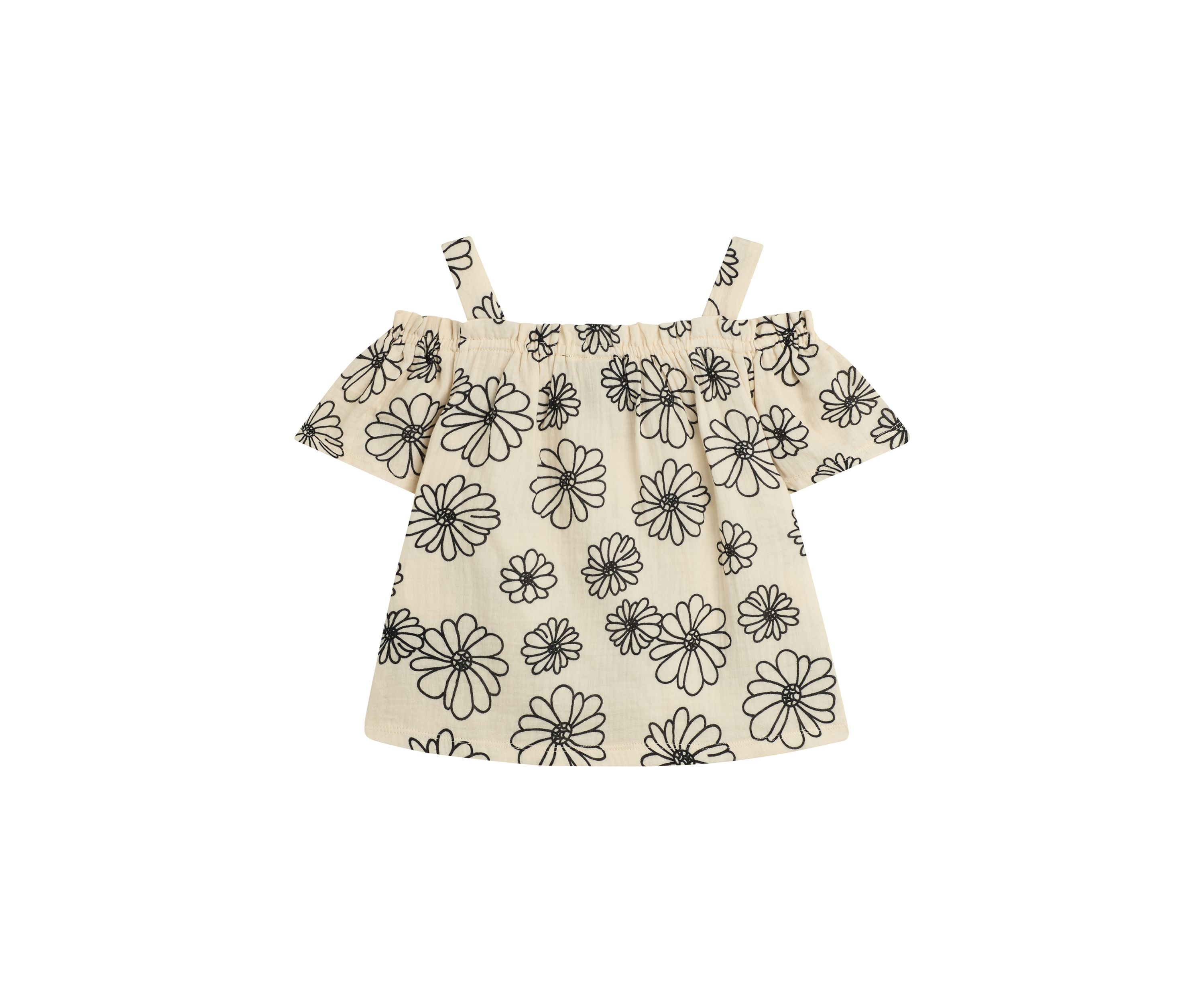 Girls 7-16 Printed Off the Shoulder Top 