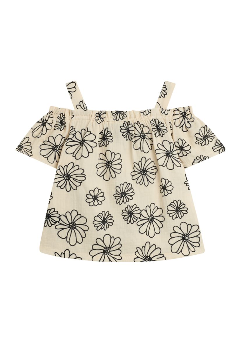 Girls 7-16 Printed Off the Shoulder Top 