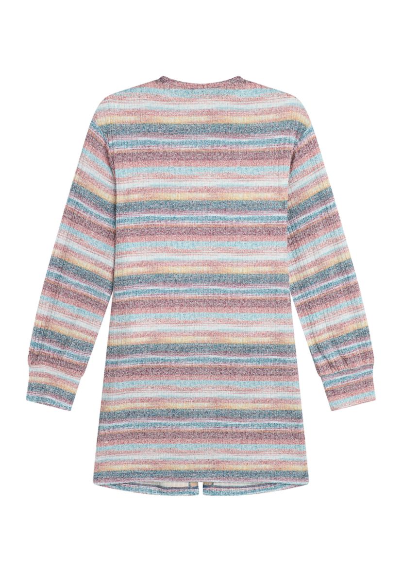 Girls 7-16 Striped Duster Cardigan Set