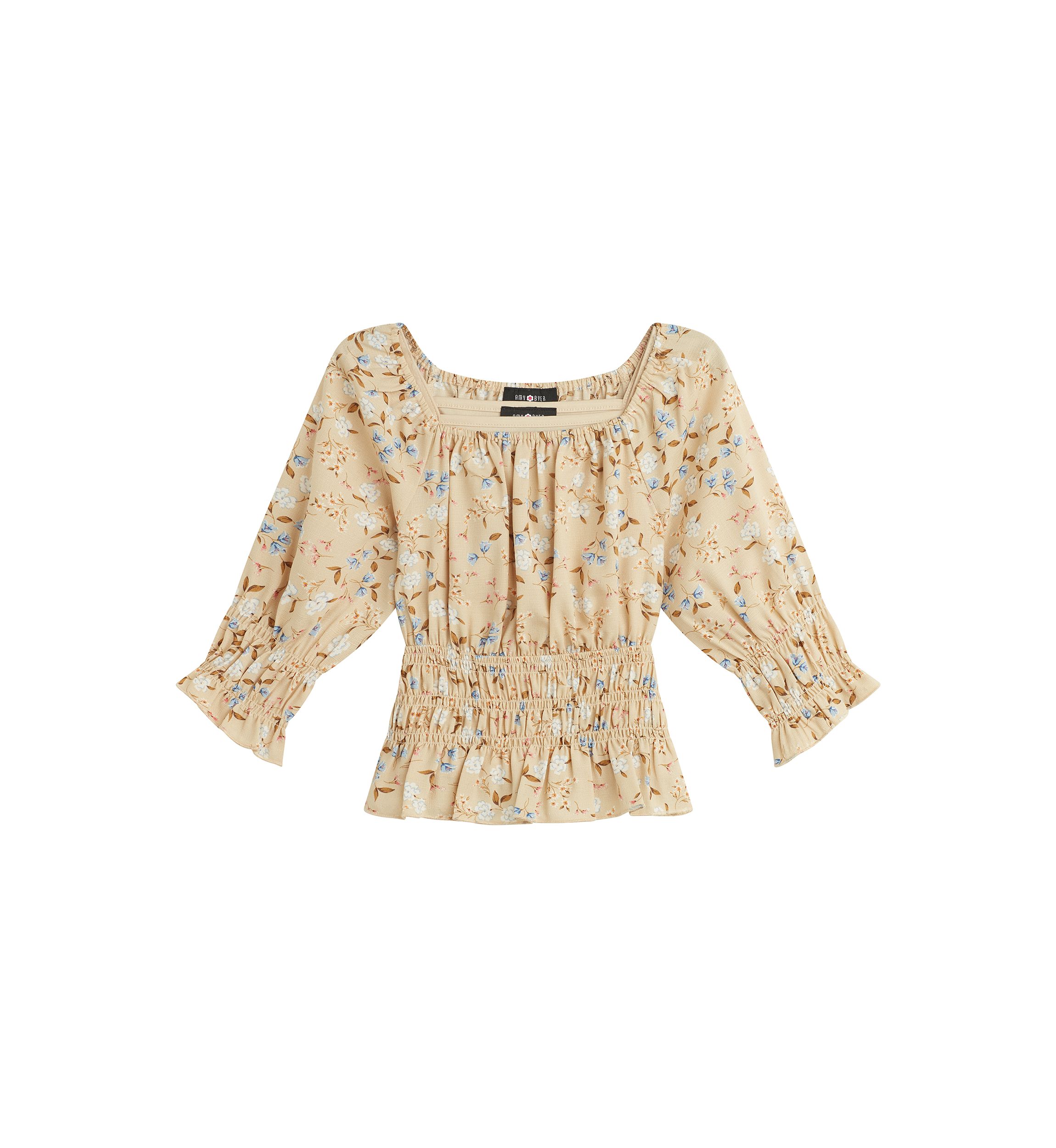 Girls 7-16 Floral Printed Blouse