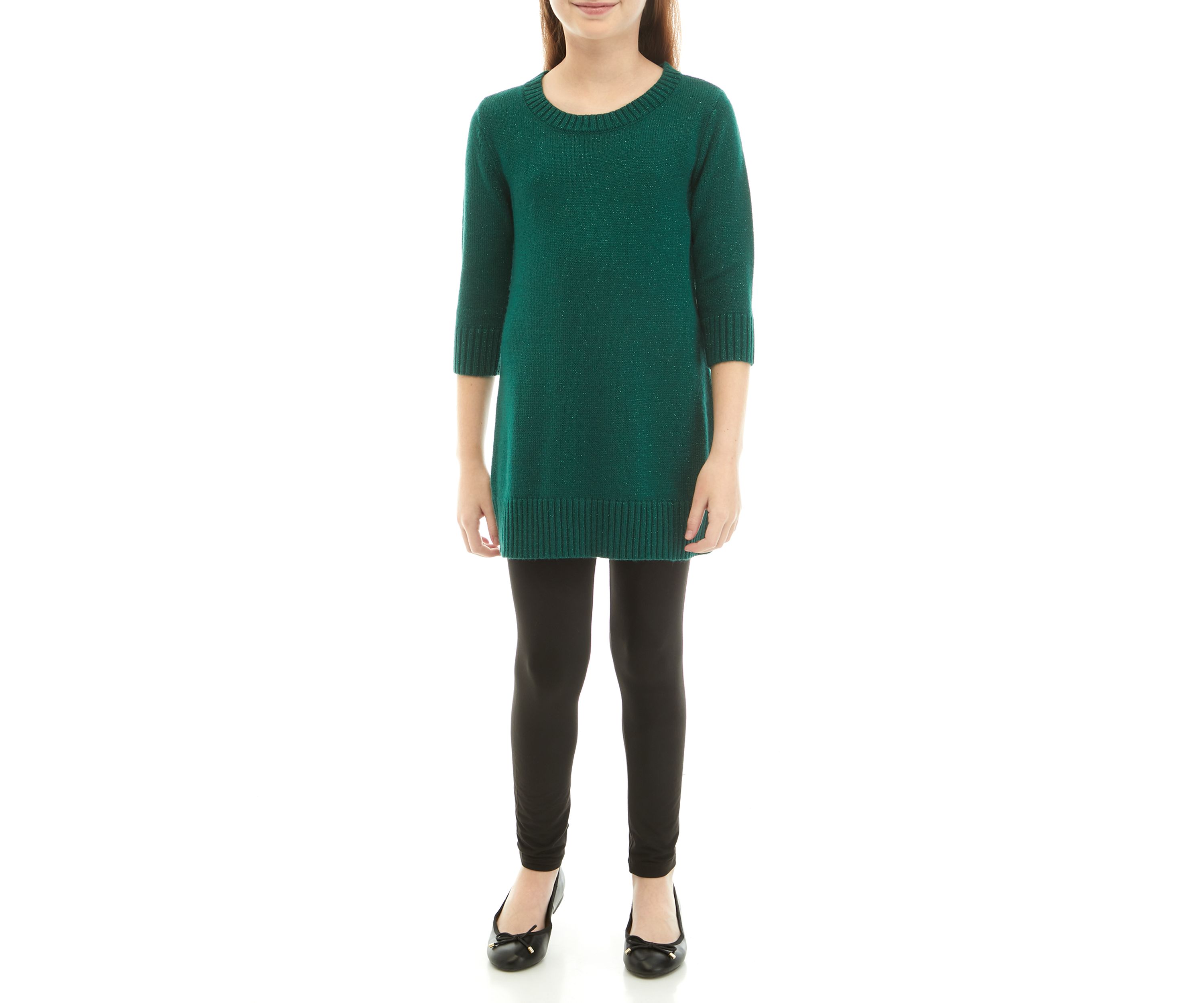Girls 7-16 Cable Sweater Legging Set 