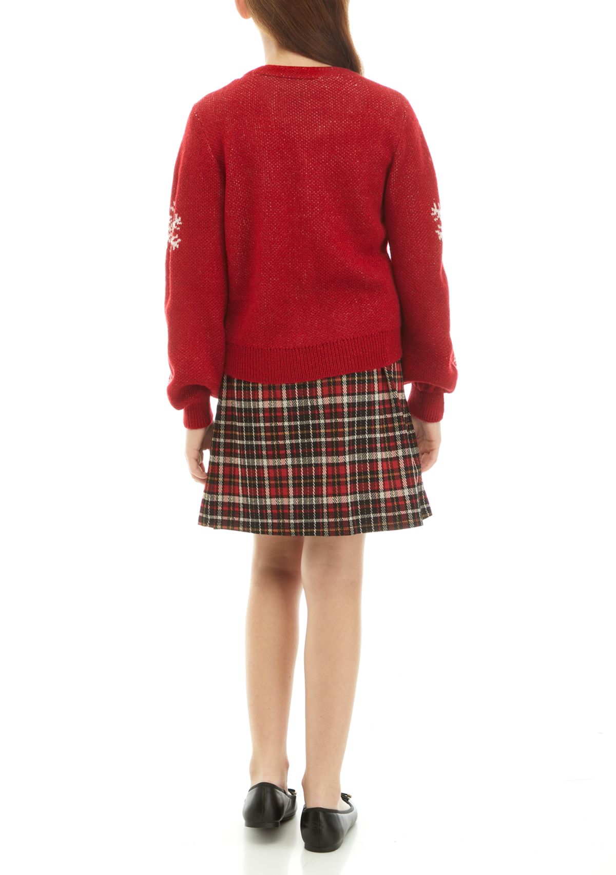 Girls 7-16 Snowflake Skirt Set