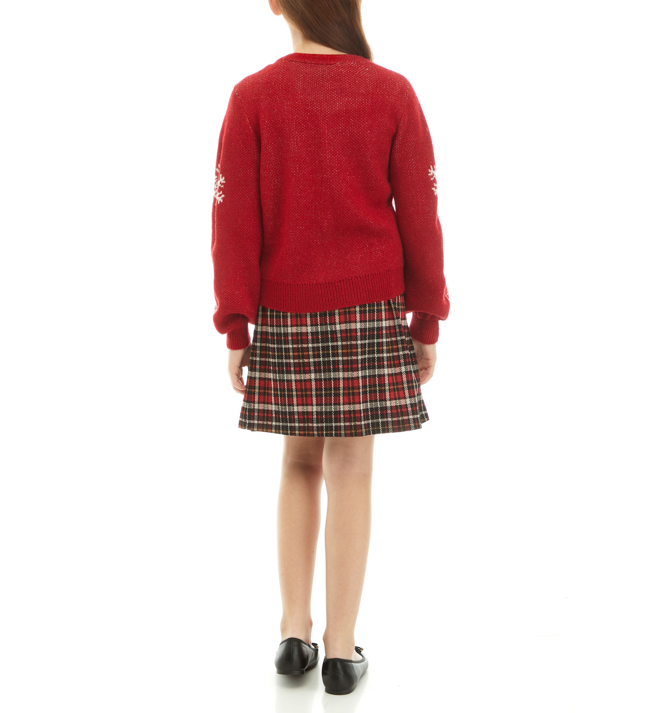Girls 7-16 Snowflake Skirt Set