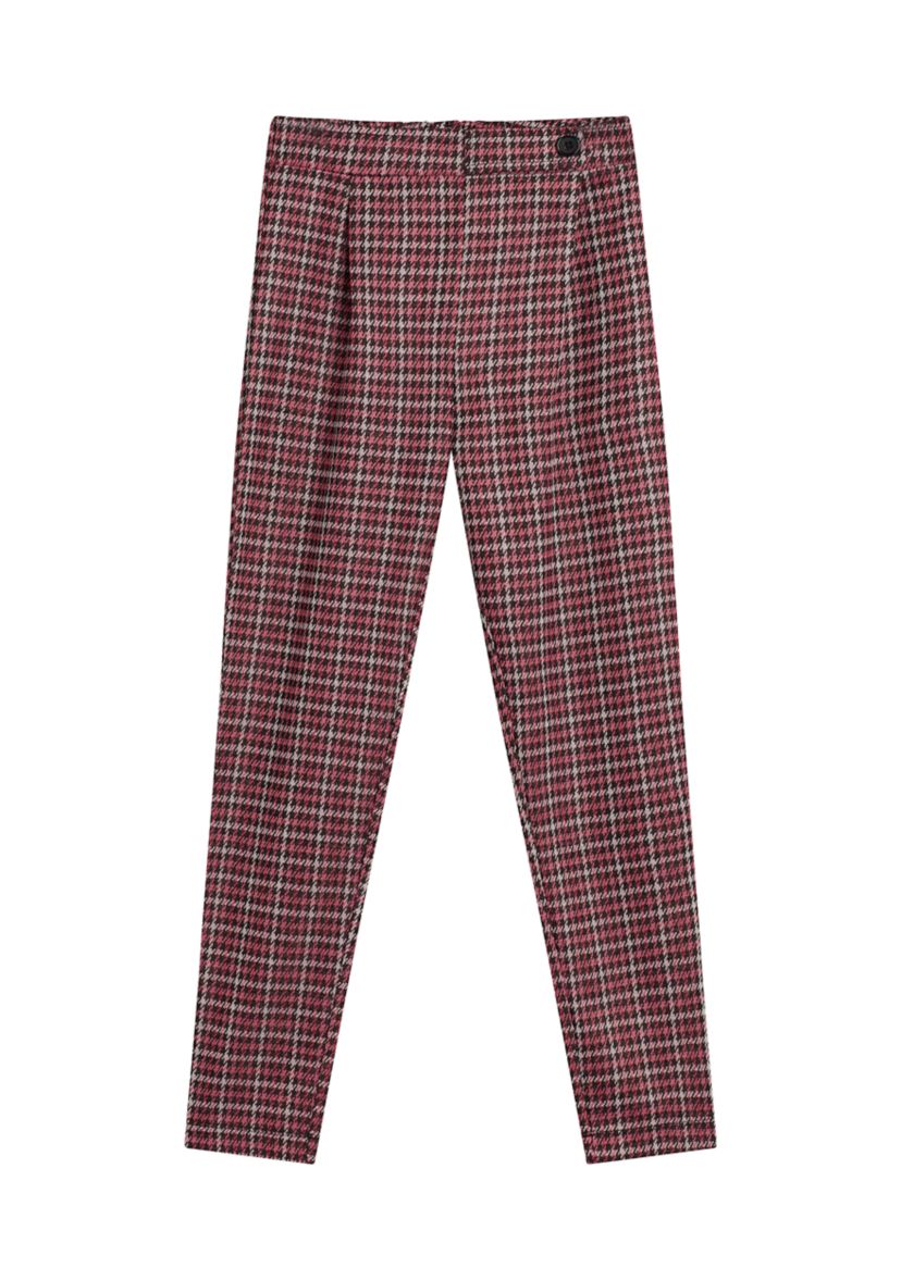 Girls 7-16 Slim Plaid Pants