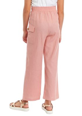 Girls 7-16 Solid Cargo Pants